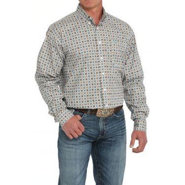 Men's Cinch Medallion Print Button-Down Western Shirt MTW1105895 - Crazy House Western Wear