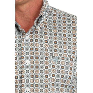 Men's Cinch Medallion Print Button-Down Western Shirt MTW1105895 - Crazy House Western Wear