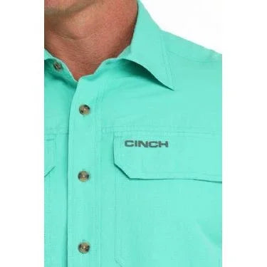 Men's Cinch Ripstop Button-Down Western Shirt MTW1723001 - Crazy House Western Wear
