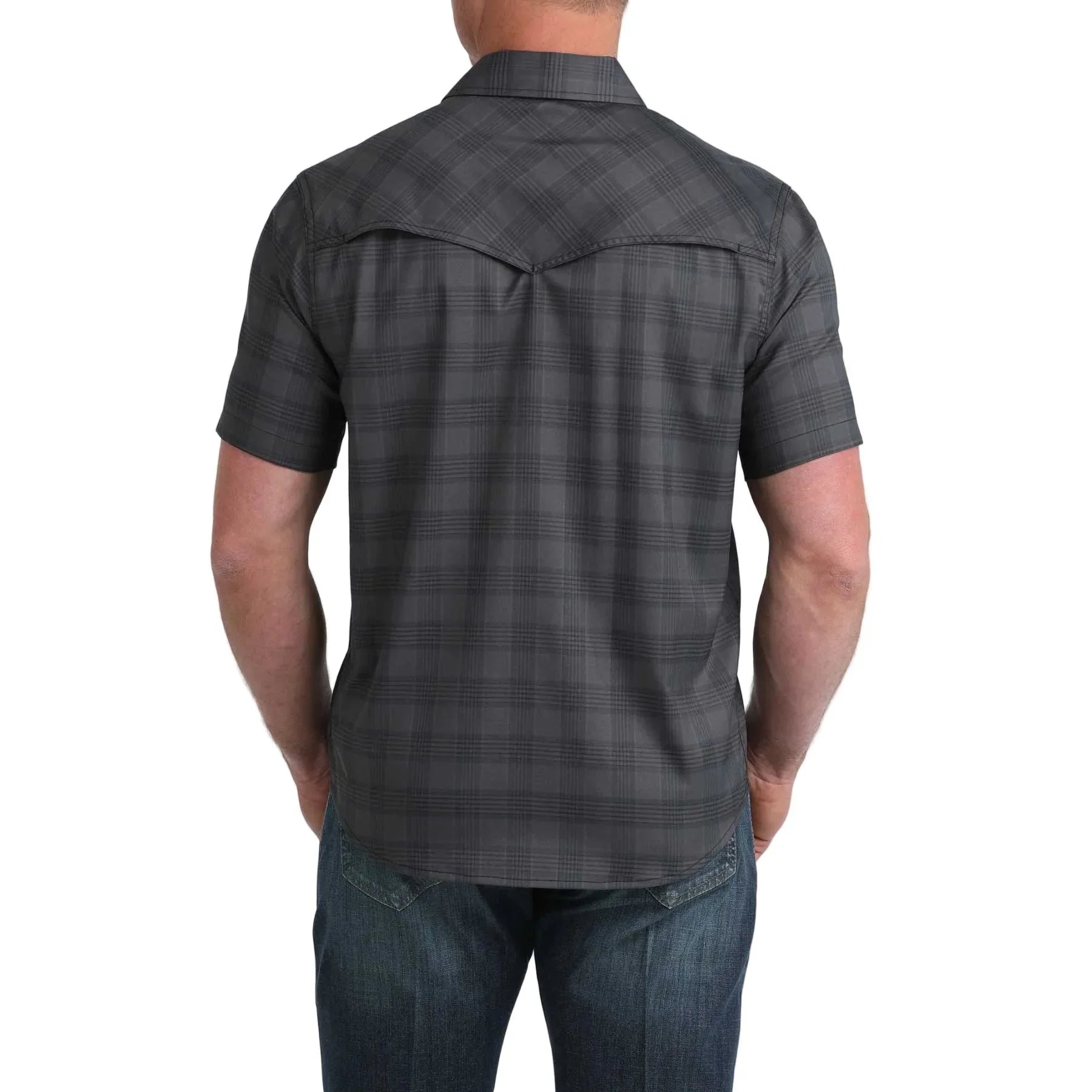 Men's Cinch Short Sleeve Black Camp Shirt MTW1402011