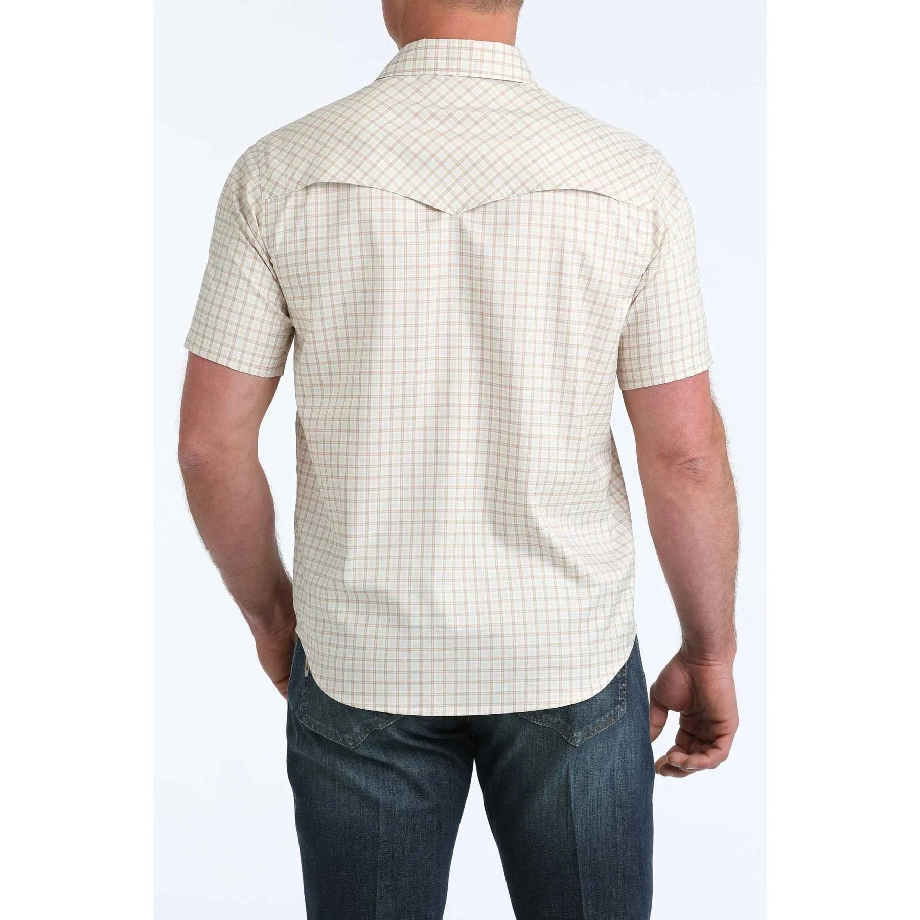 Men's Cinch Short Sleeve Camp Western Snap Shirt MTW1402012
