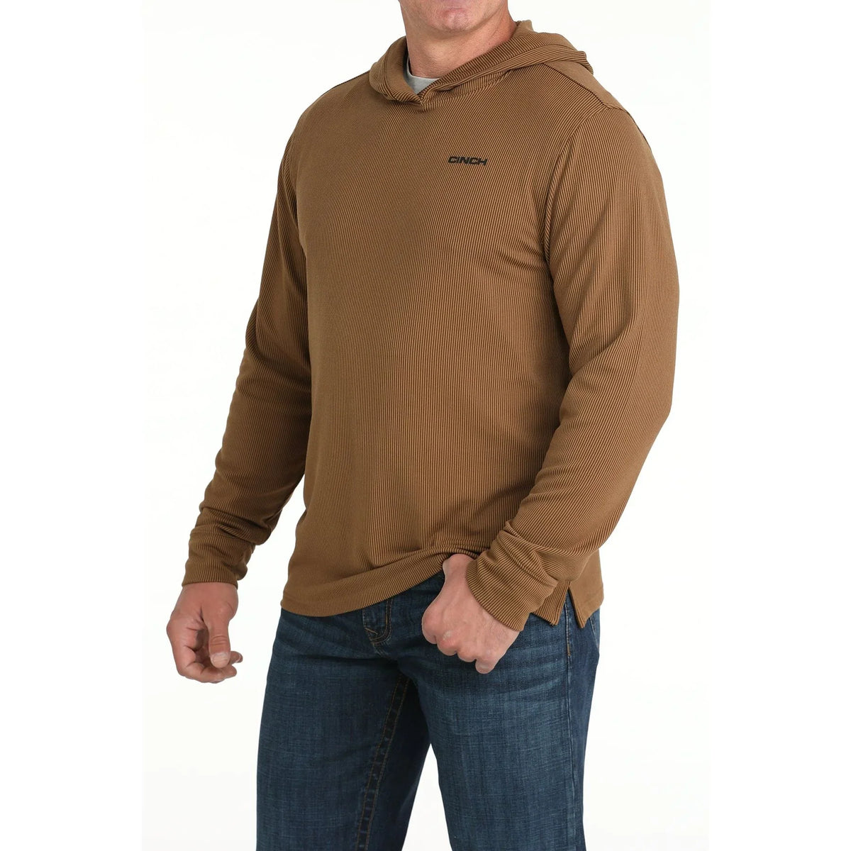 Men's Cinch Striped Logo Hoodie MTK1671001
