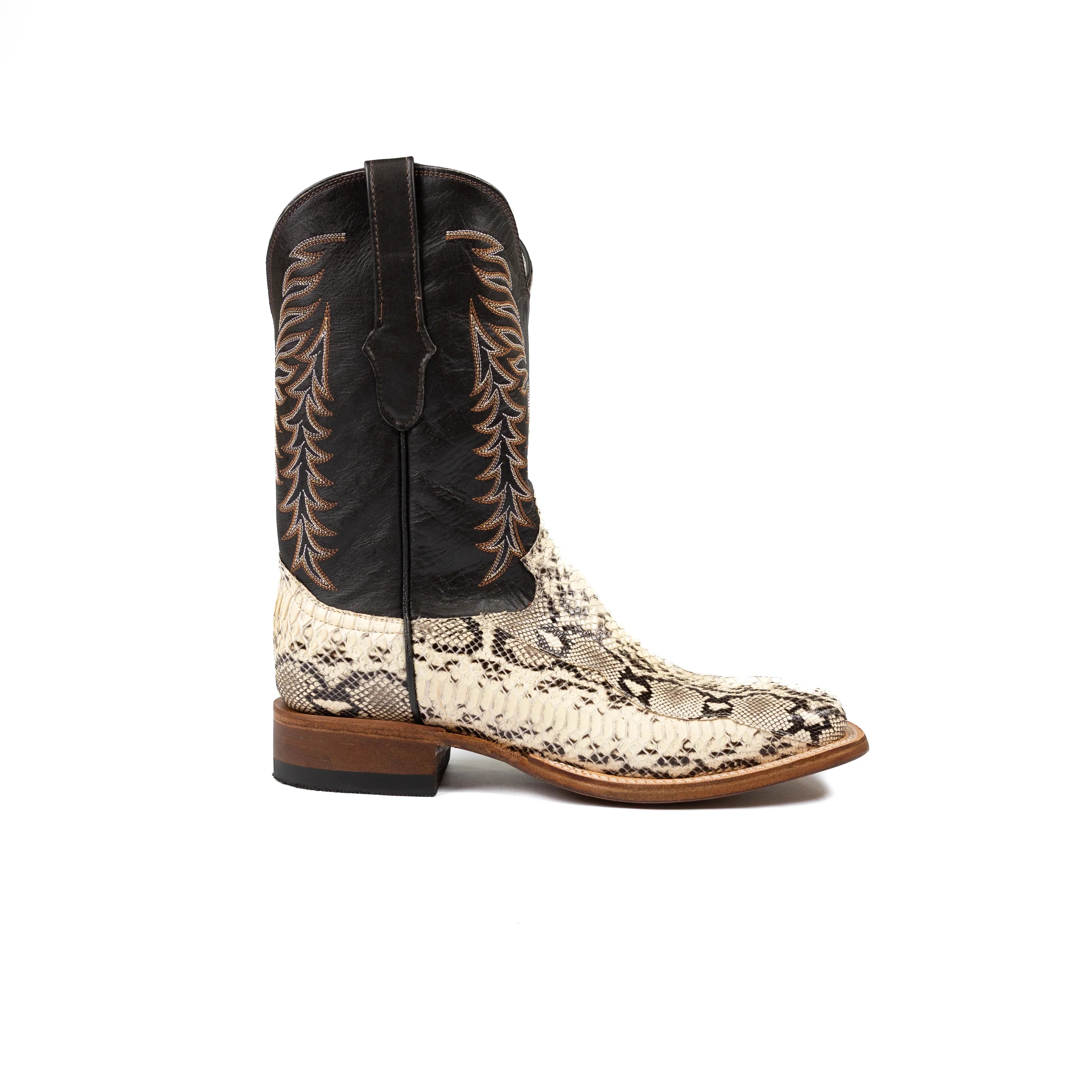 Men's Cowtown Square Toe Python Boots Q818