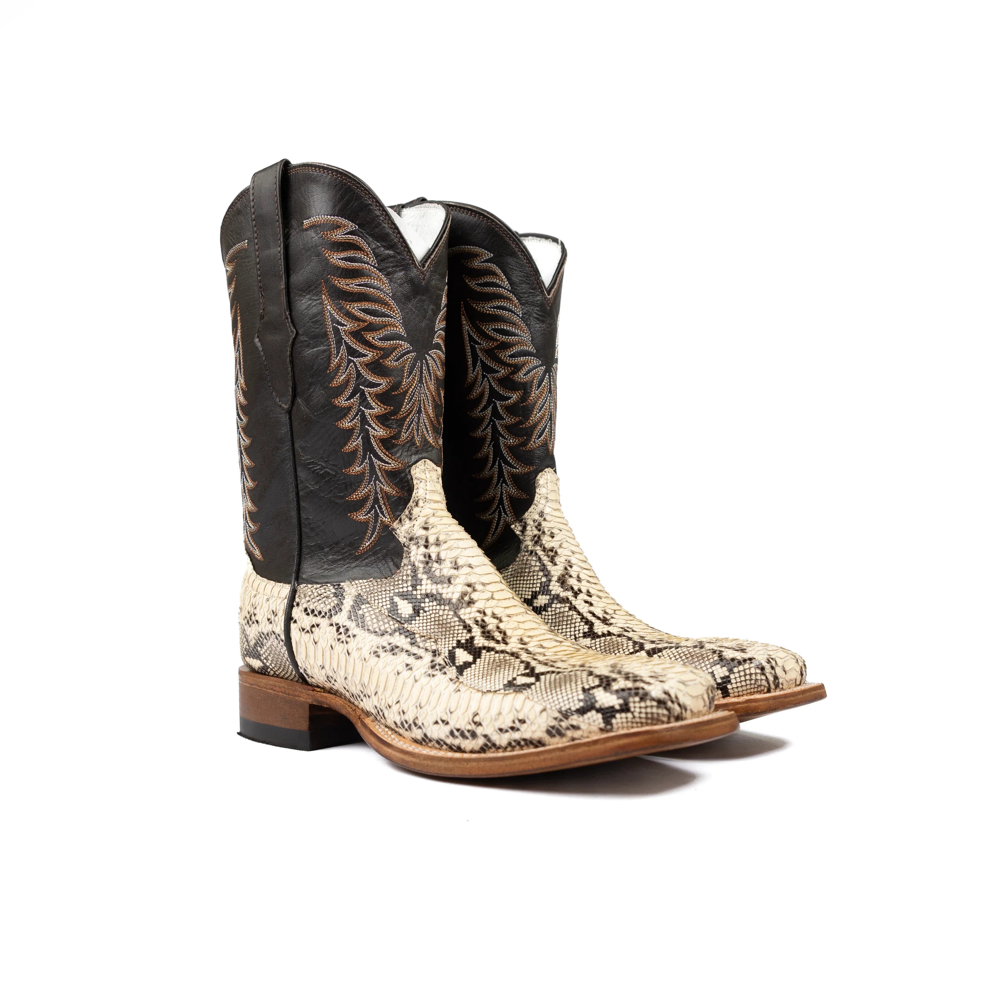 Men's Cowtown Square Toe Python Boots Q818