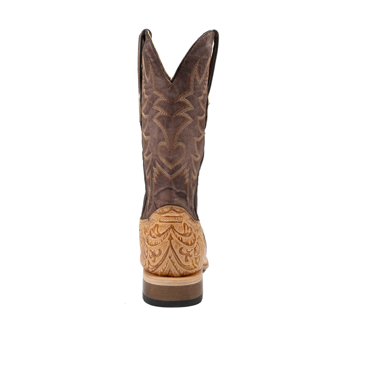 Men's Cowtown Tooled Print Cowhide Boots Q6152