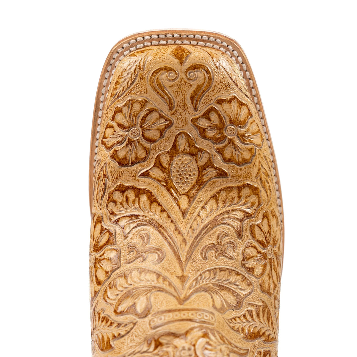Men's Cowtown Tooled Print Cowhide Boots Q6152