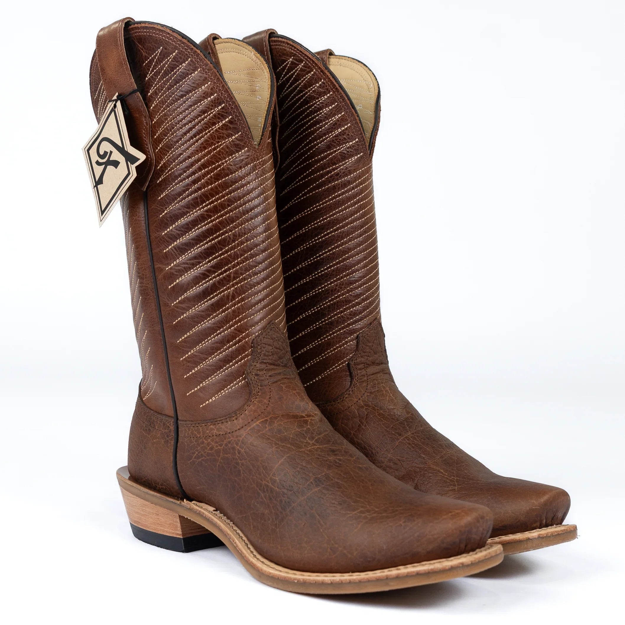 Men's Fenoglio American Bison with 11" Cognac Tops FB00102218