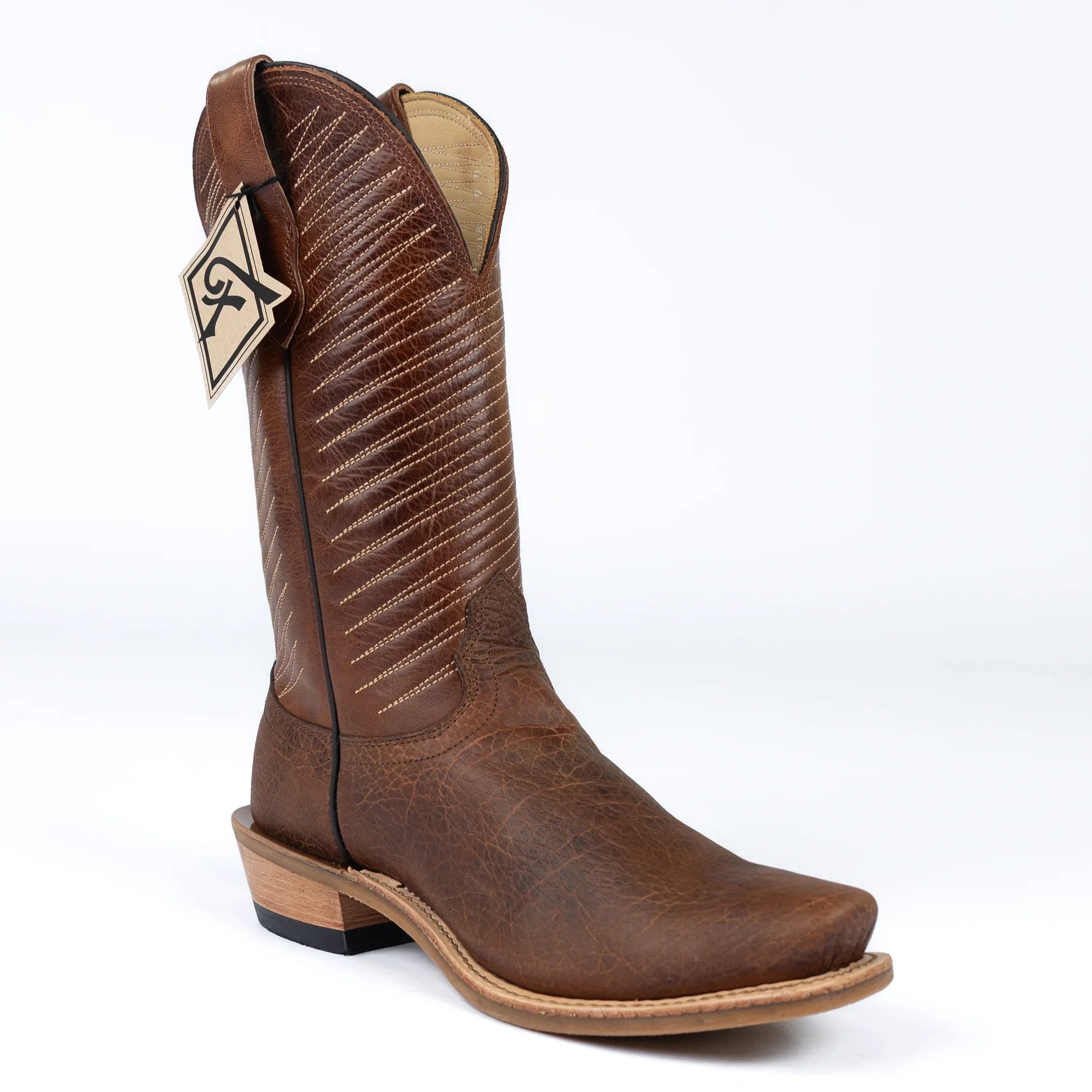 Men's Fenoglio American Bison with 11" Cognac Tops FB00102218