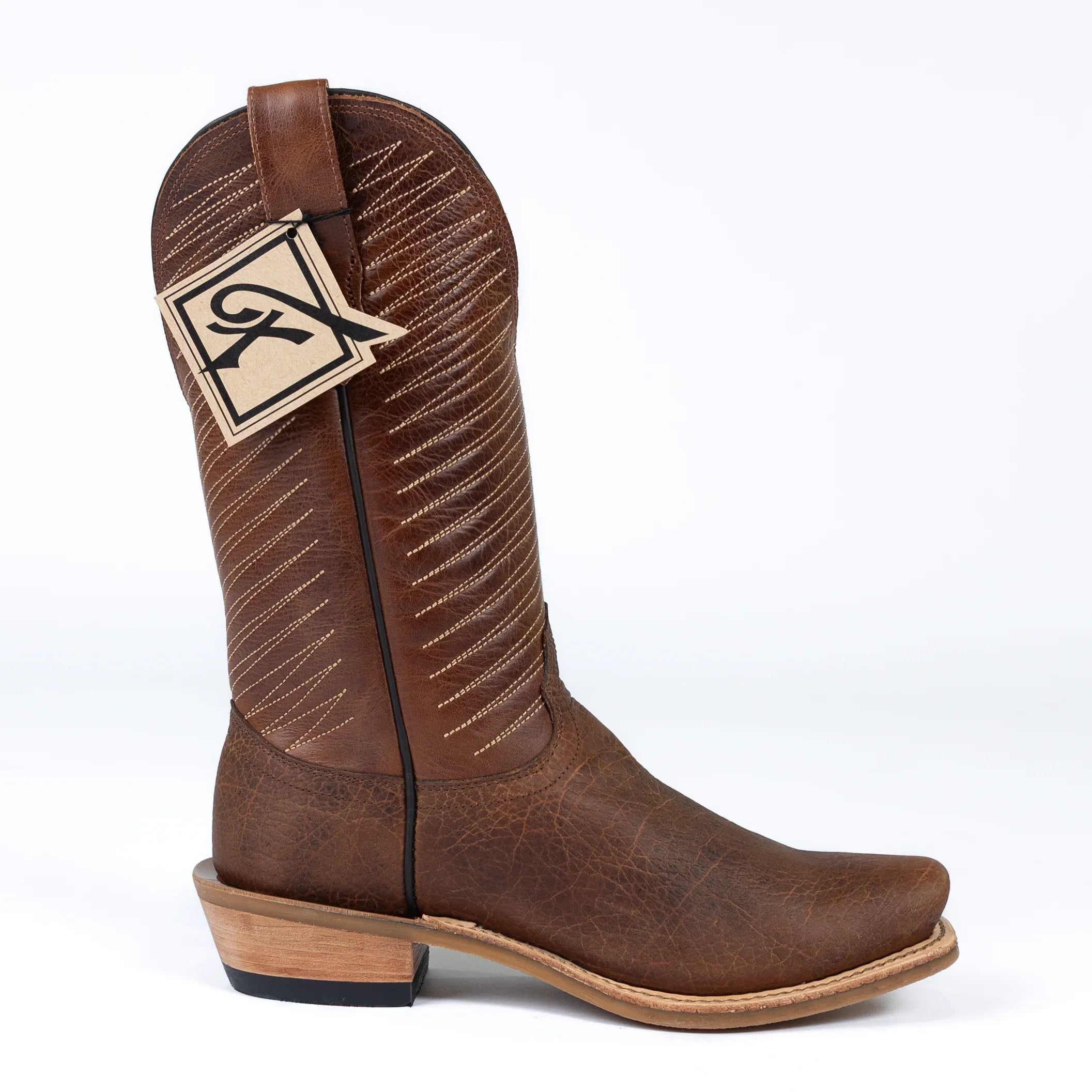 Men's Fenoglio American Bison with 11" Cognac Tops FB00102218