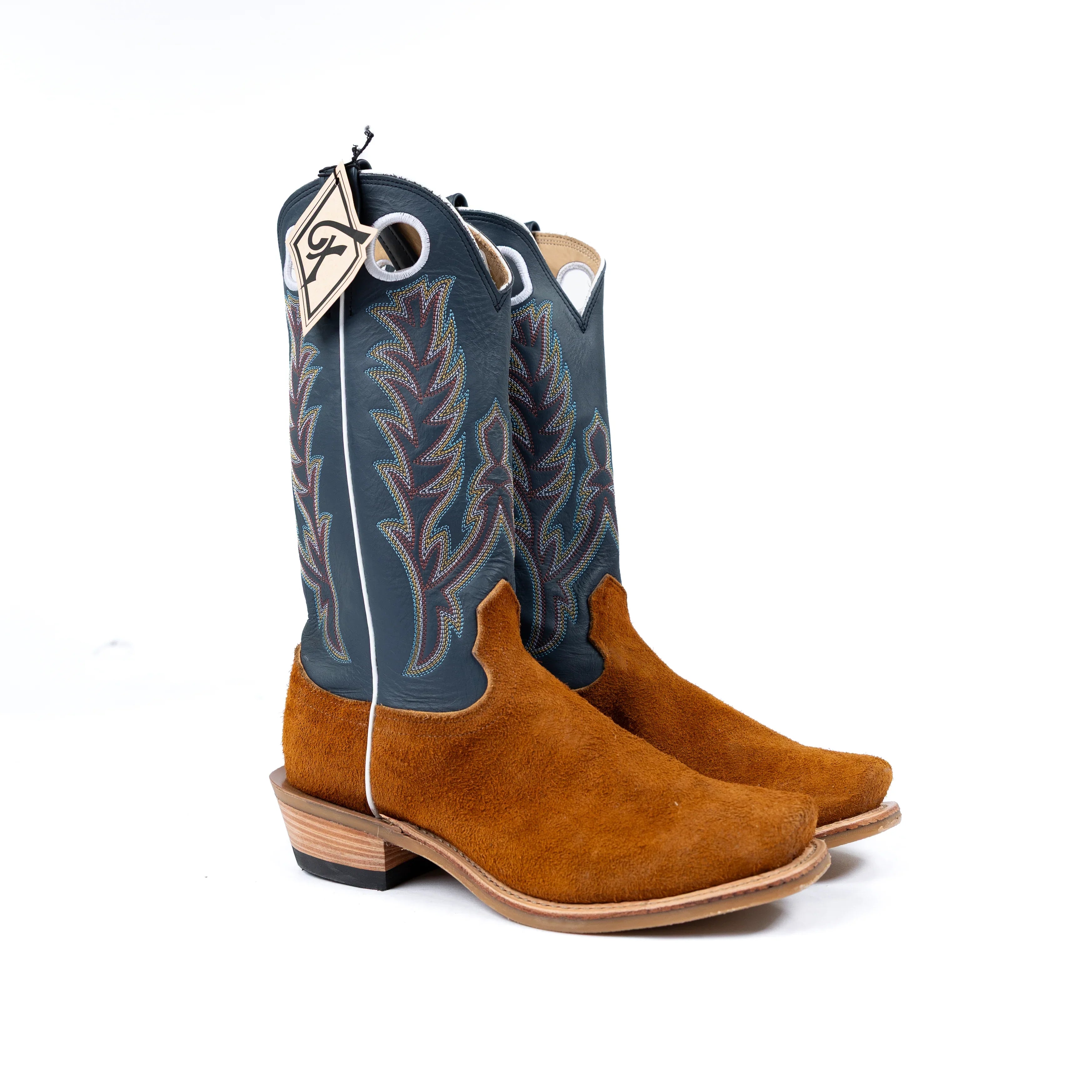 Men's Fenoglio Red Brown Roughout with 13" Blue Rios Top FB28521313