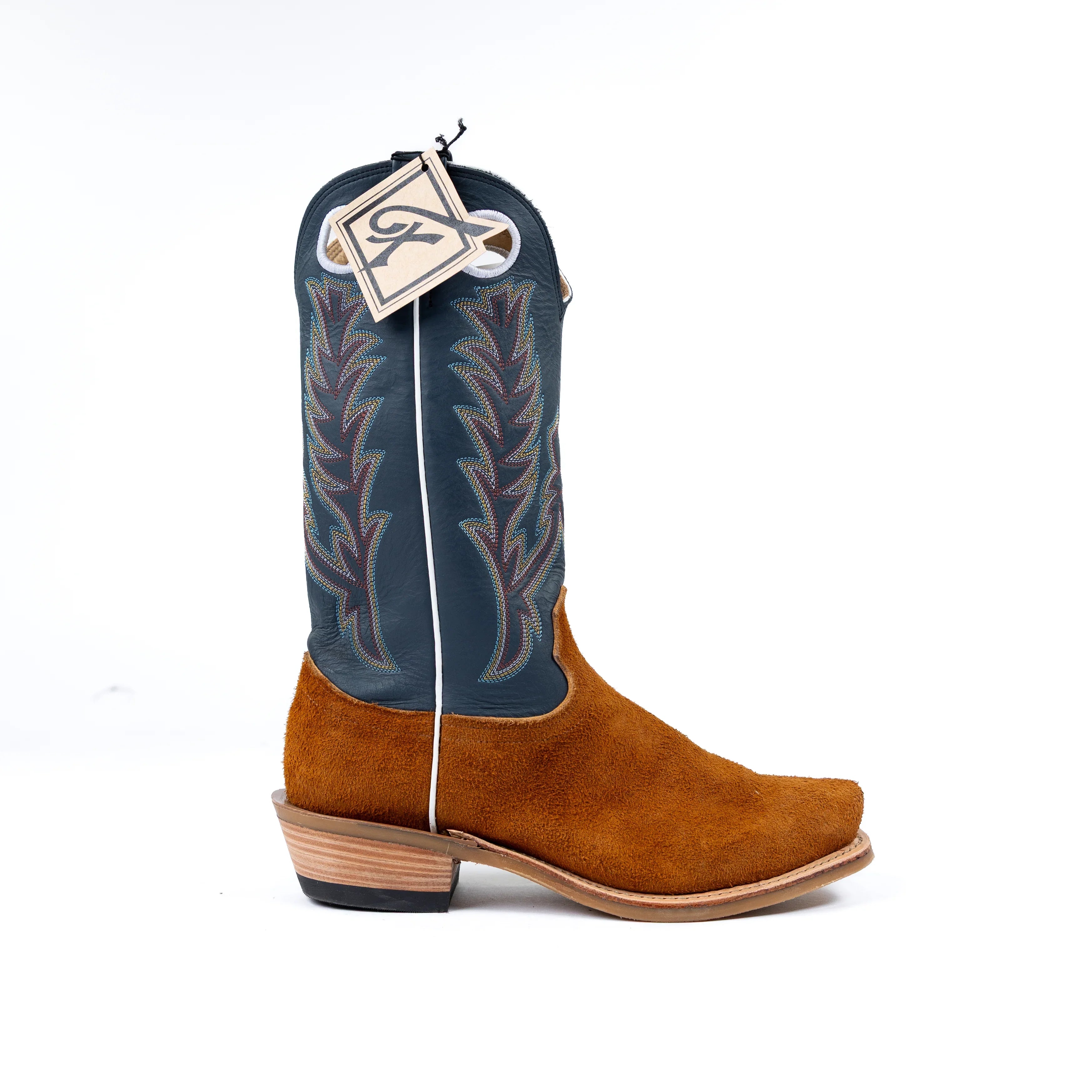 Men's Fenoglio Red Brown Roughout with 13" Blue Rios Top FB28521313