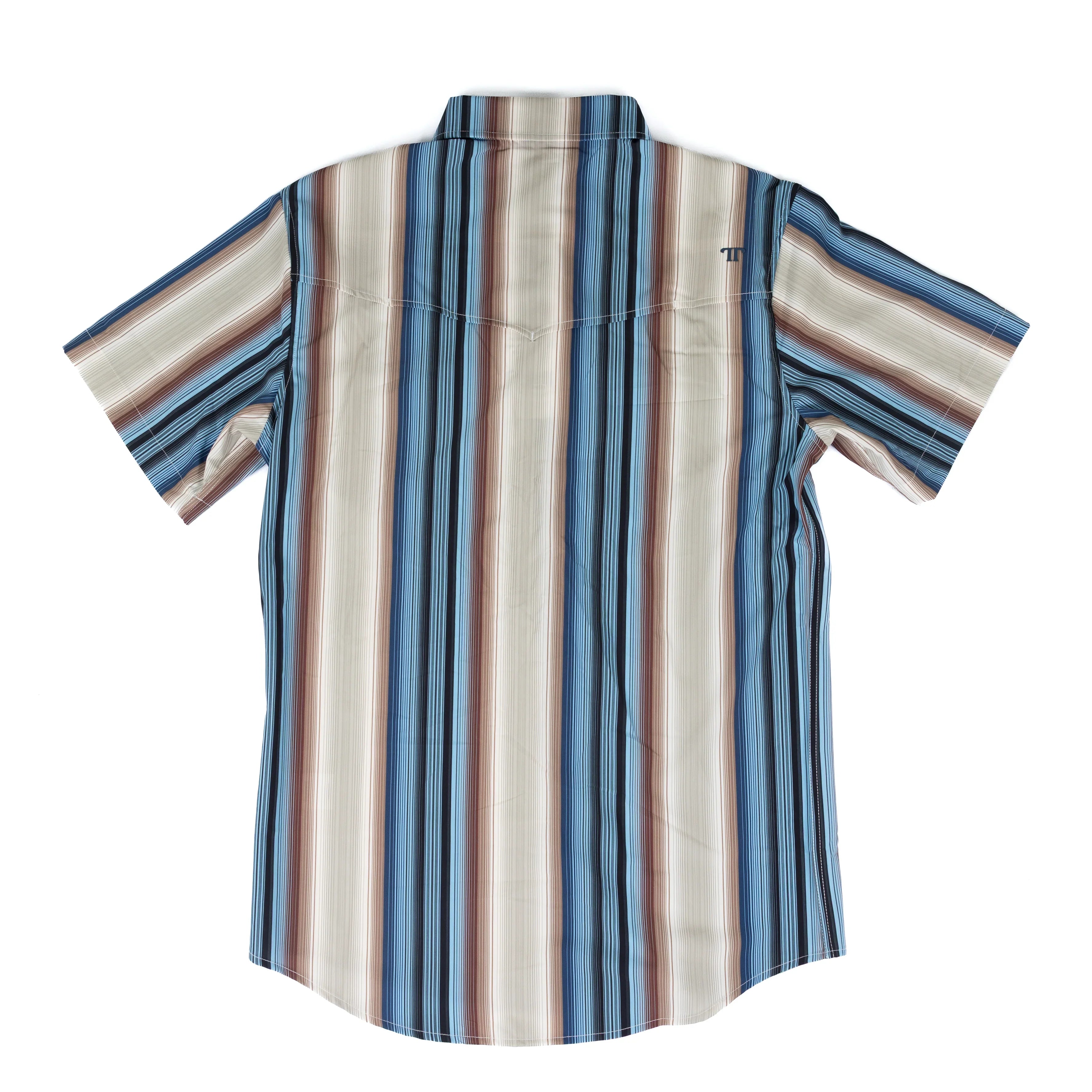 Men's Ferrell Short Sleeve Cream Snap Shirt FPS1026037