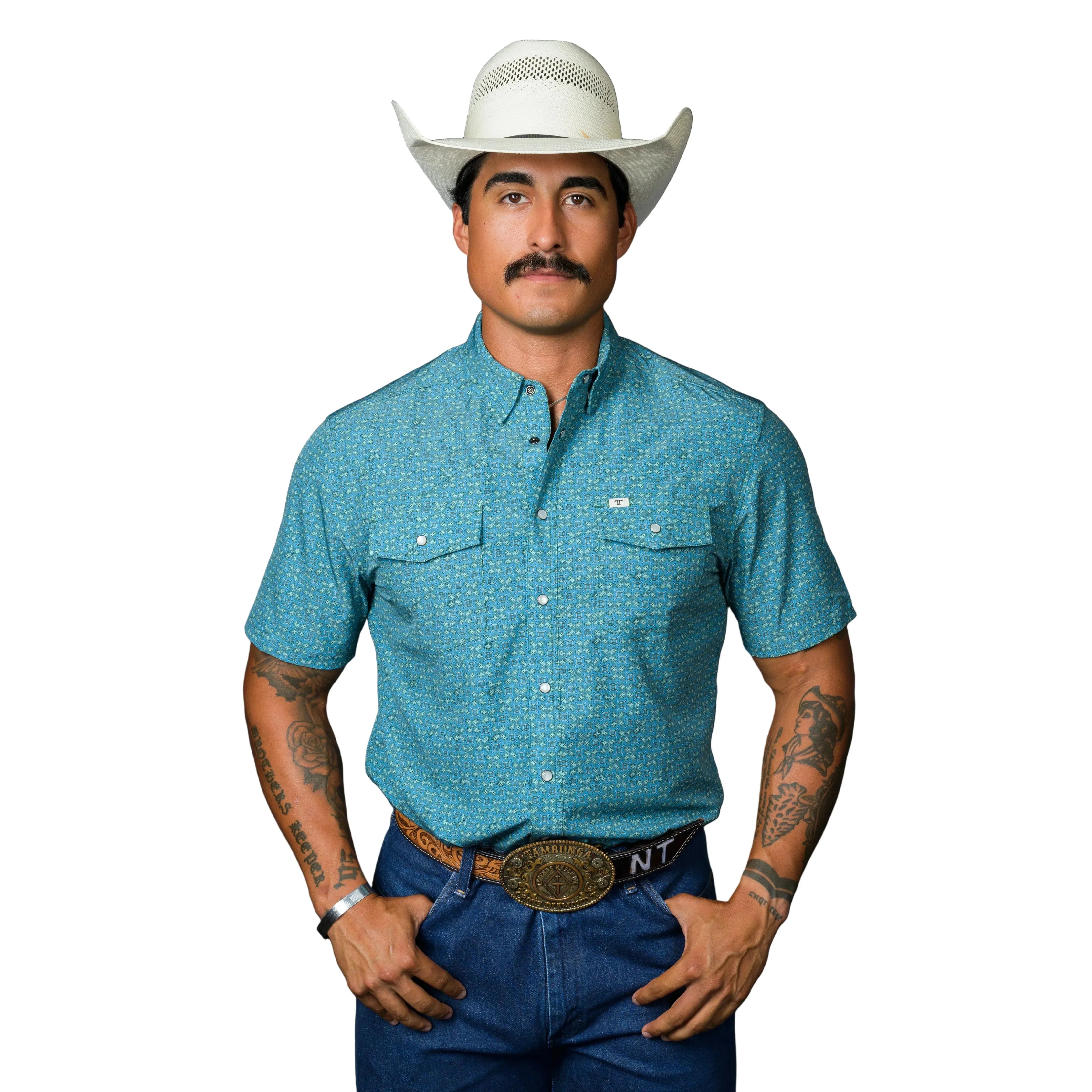 Men's Ferrell Short Sleeve Snap "The Miles" Shirt FPS1026019