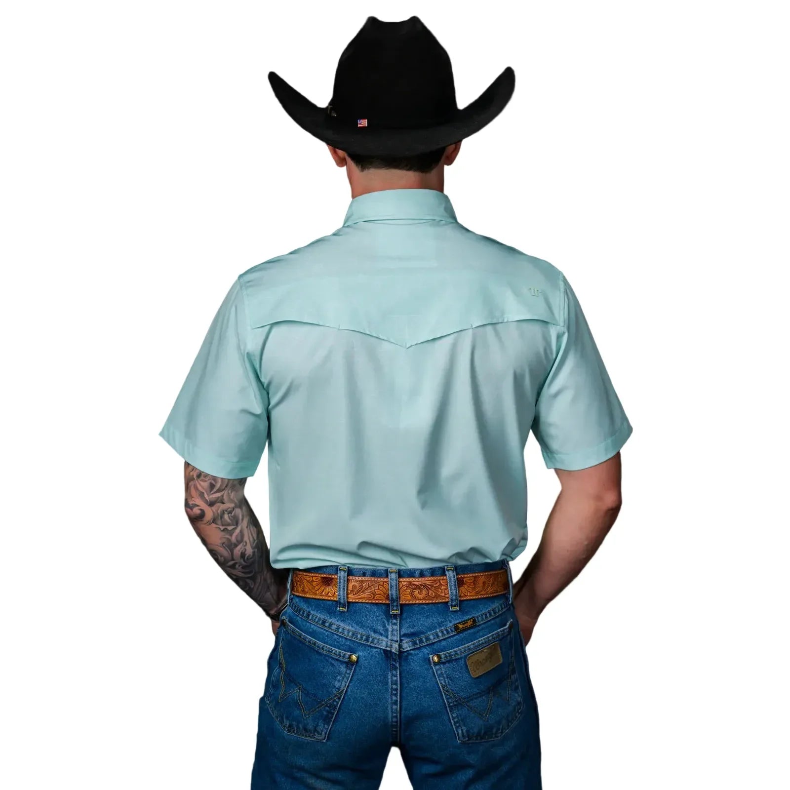 Men's Ferrell Short Sleeve "The Carson" Mint Snap Shirt FPS1026119