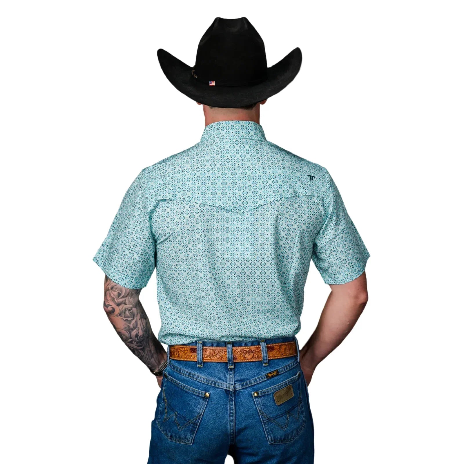Men's Ferrell Short Sleeve The Pierce Pearl Snap Shirt FPS1026112