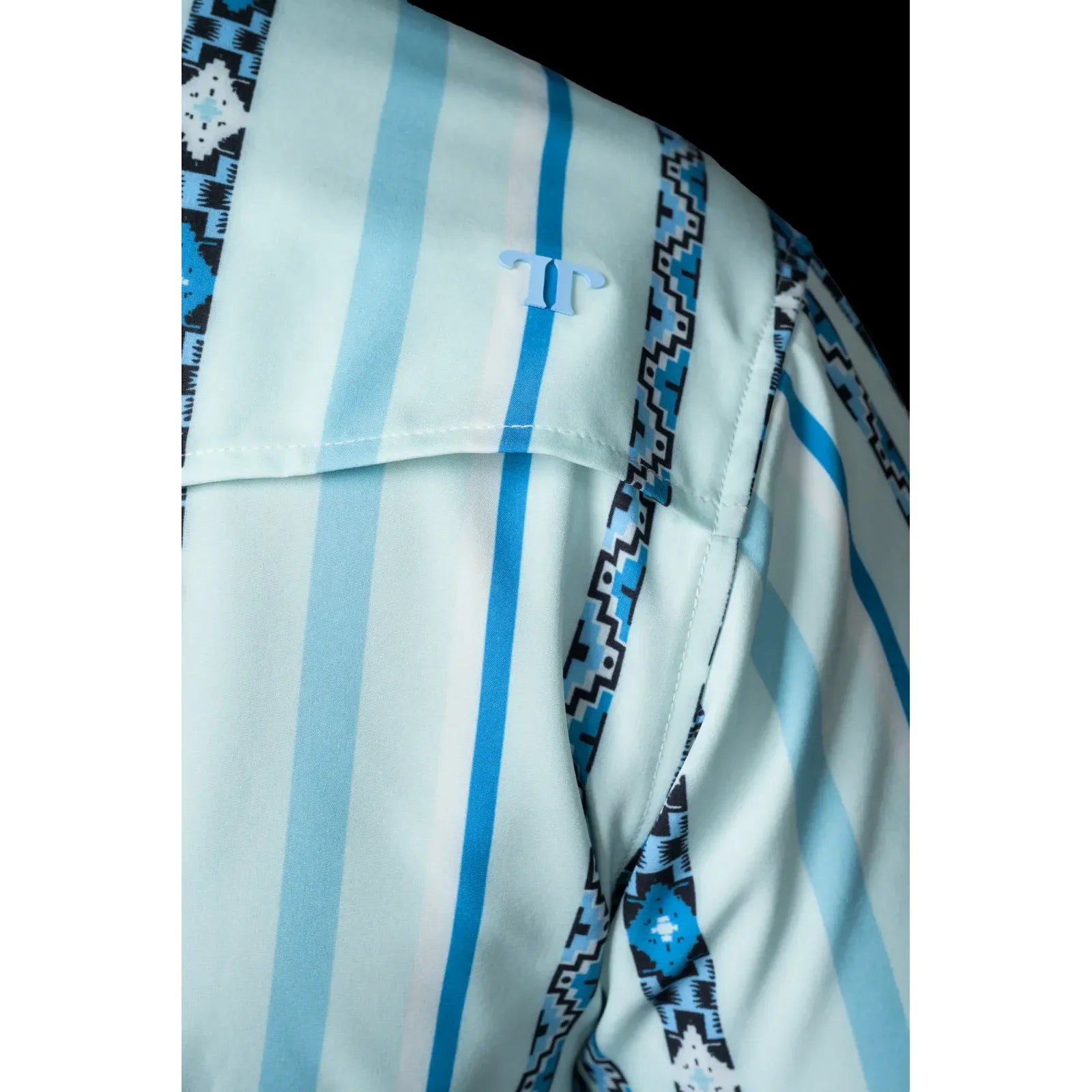 Men's Ferrell Short Sleeve "The Post" In Blue Snap Shirt FPS1026032