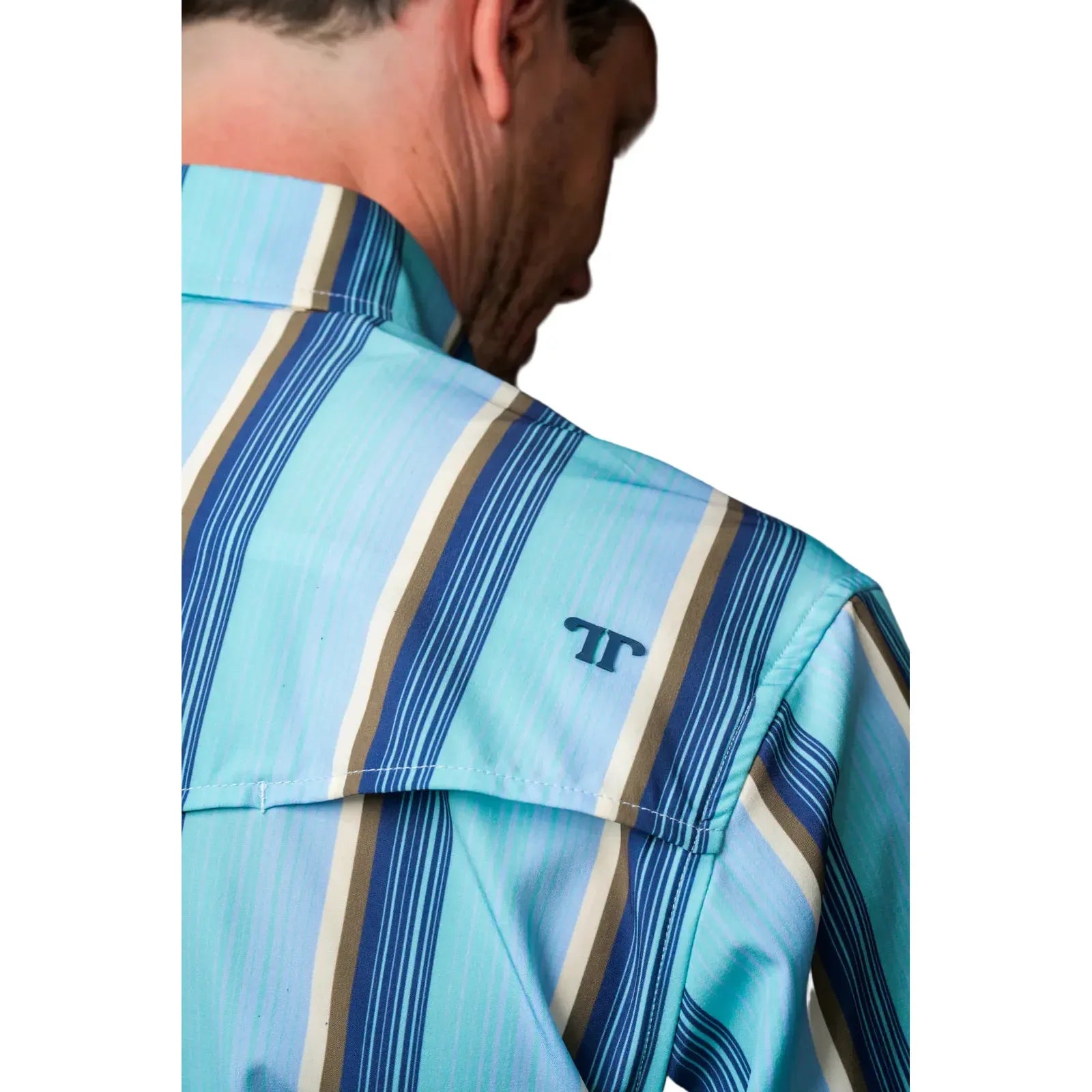 Men's Ferrell Short Sleeve "The Tristan" in Blue Snap Shirt FPS1026051