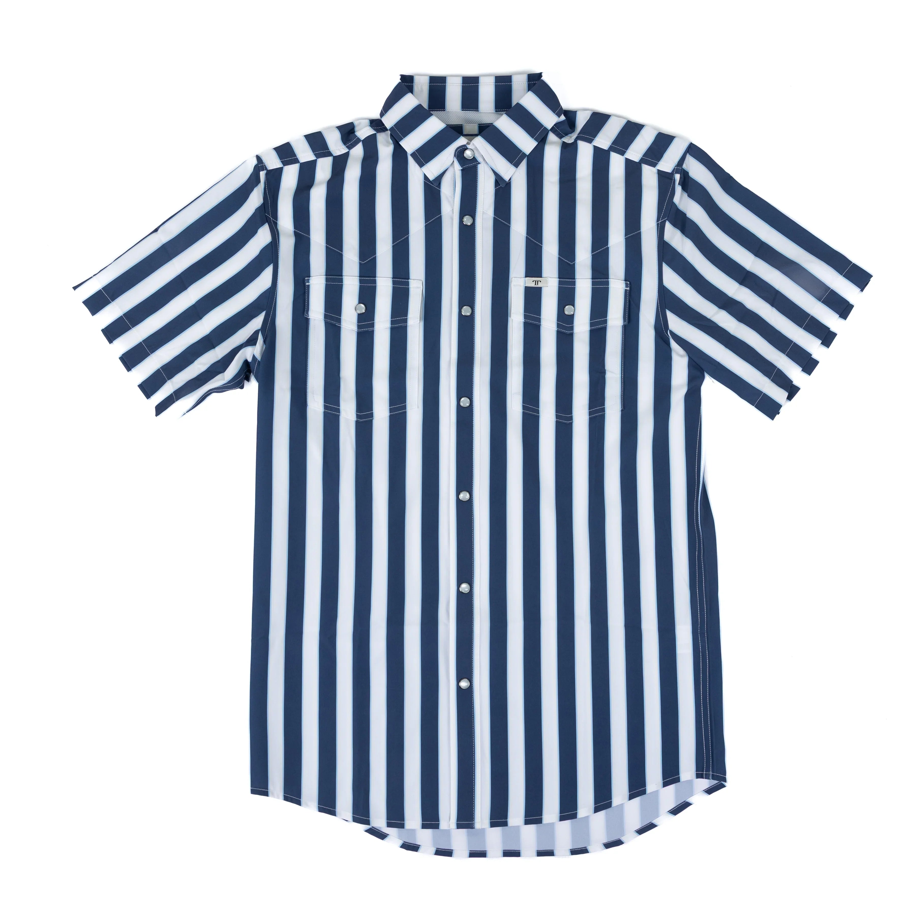 Men's Ferrell "The Liam" In Blue Short Sleeve Button Up FPS1026058