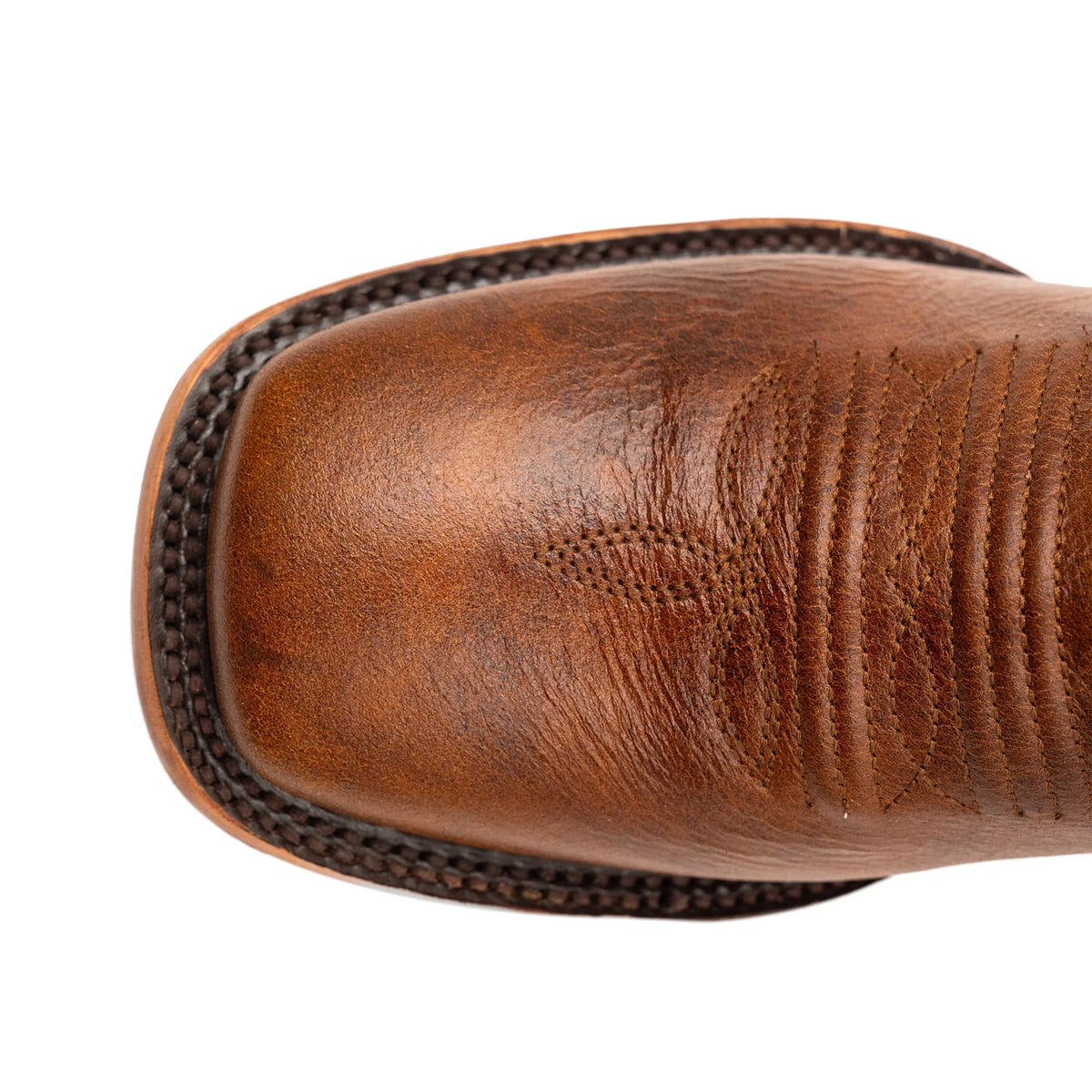 Men's Ferrini Beau Brown with Teal Stitching Western Boots 1459329