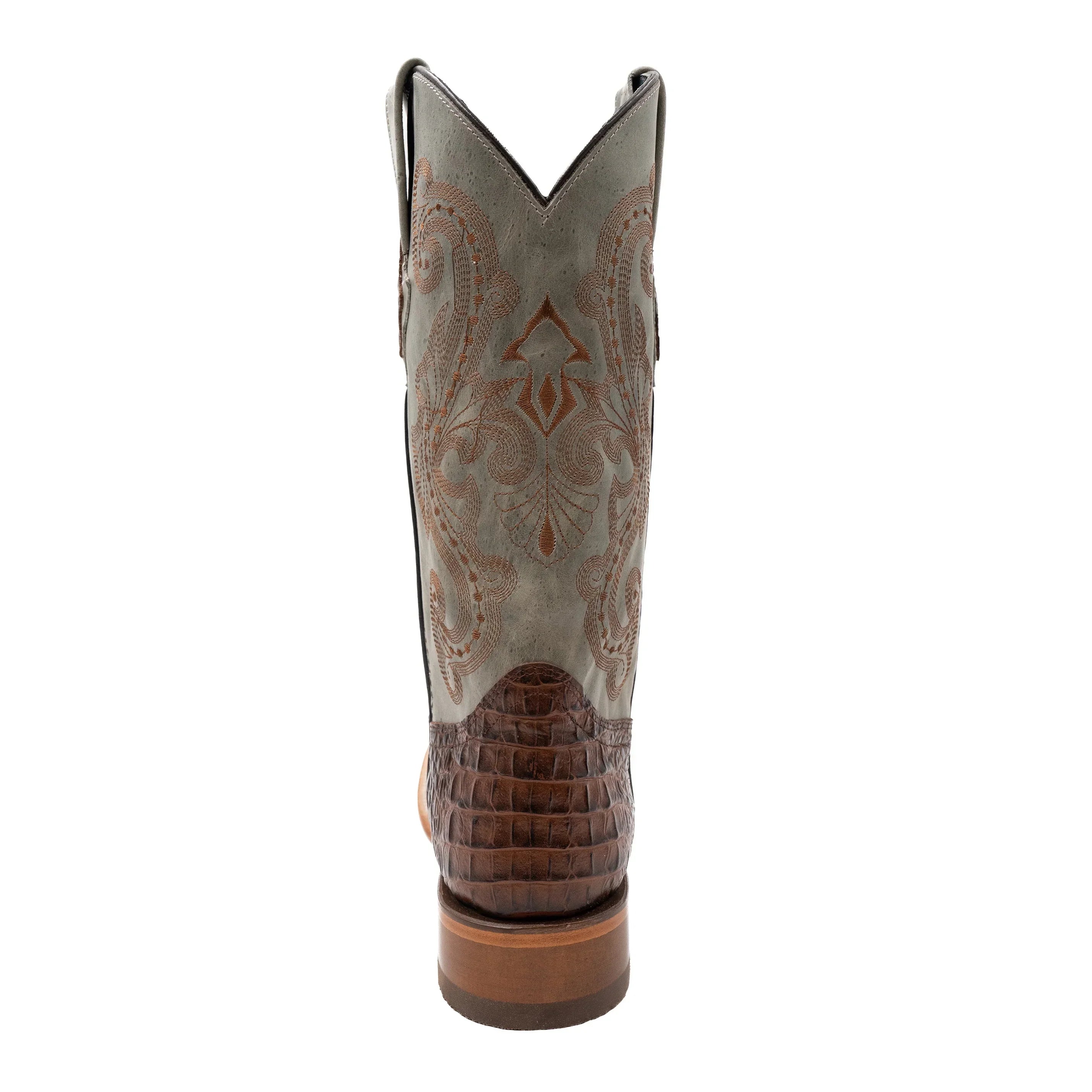 Men's Ferrini Brown Stampede Square Toe Western Boots 4039323