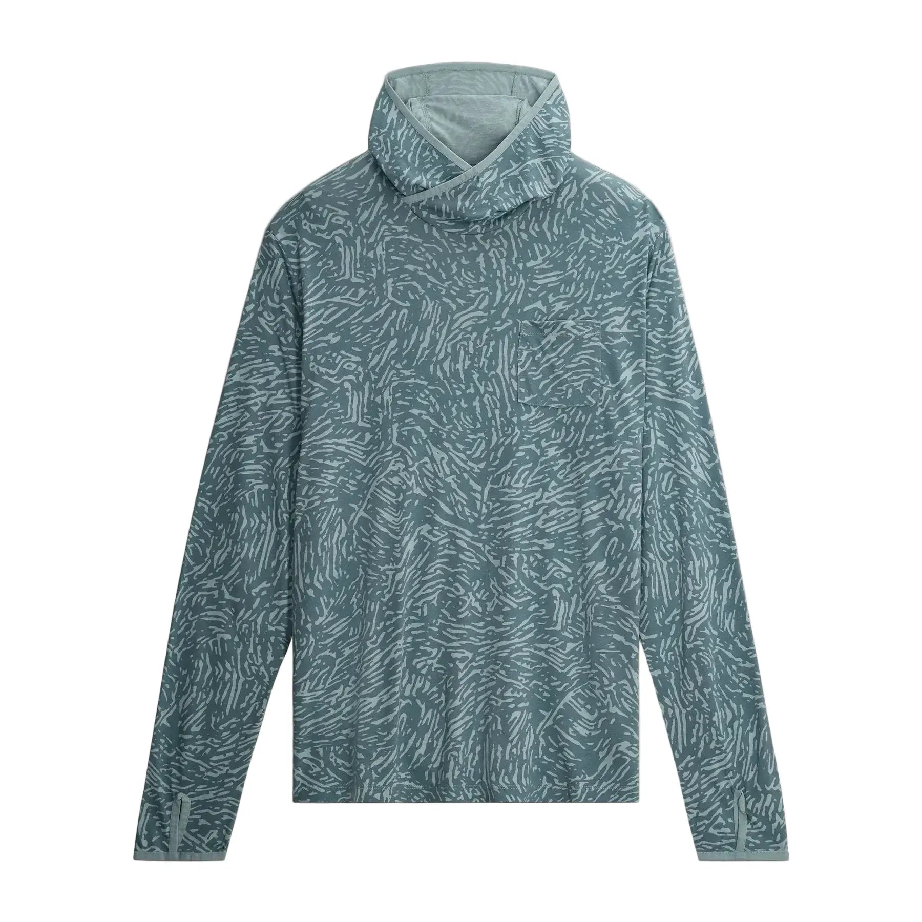 Men's Free Fly Tide Flow Print Stormy Sea Bamboo Lightweight Hoodie LWH-806
