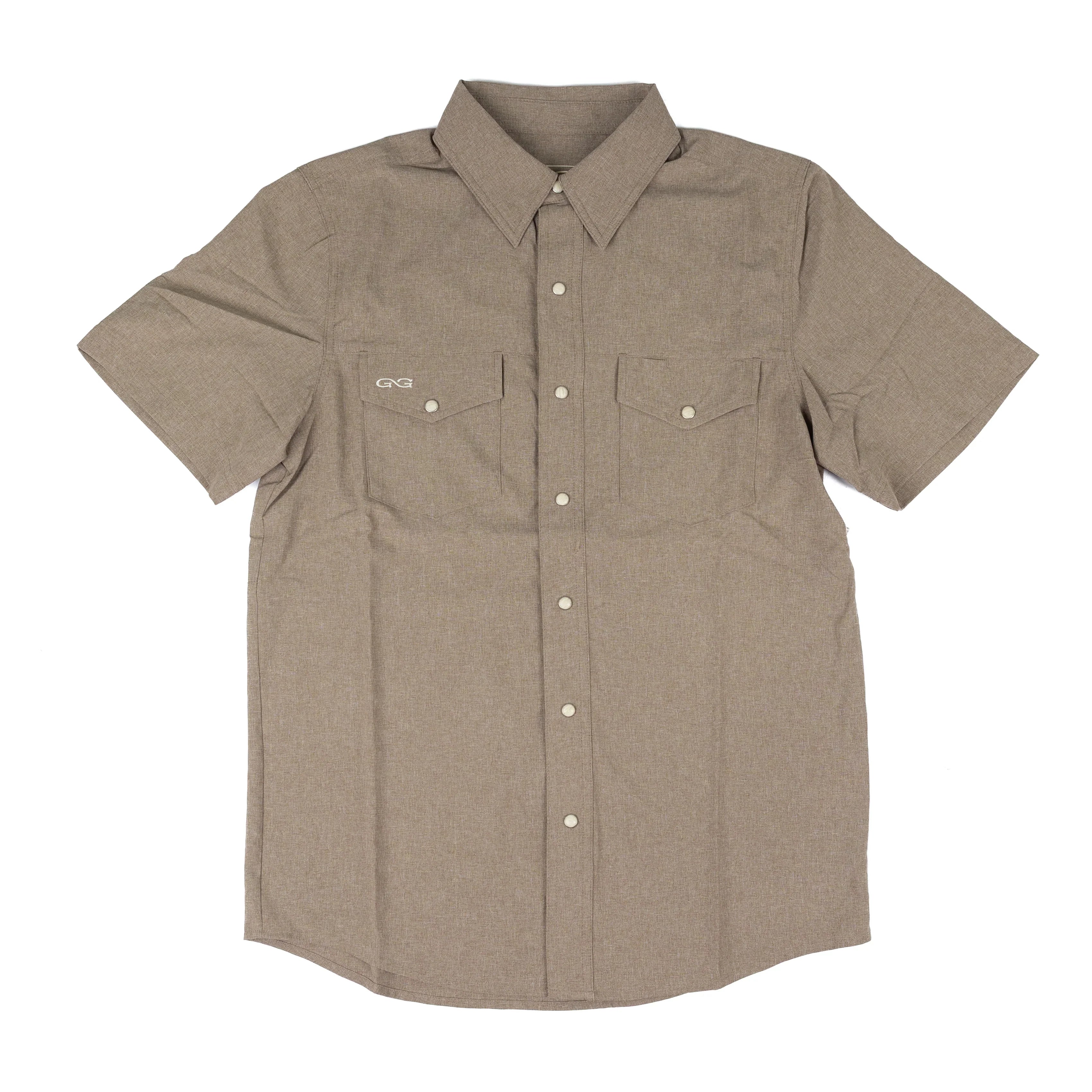 Men's Game Guard Short Sleeve Bark Stockyard Shirt 1060:HBRK