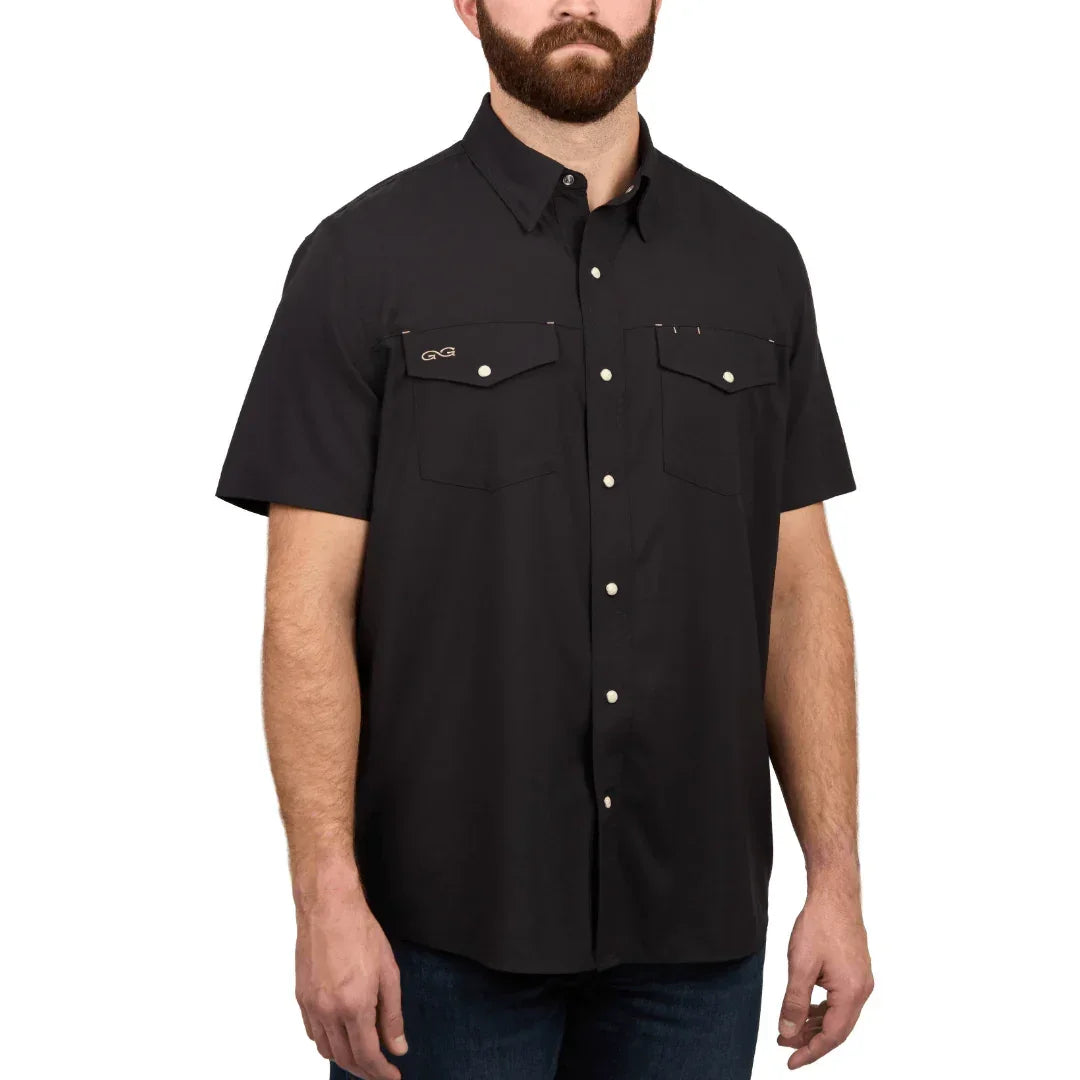 Men's Game Guard Short Sleeve Caviar Stockyard Shirt 1060:CAV