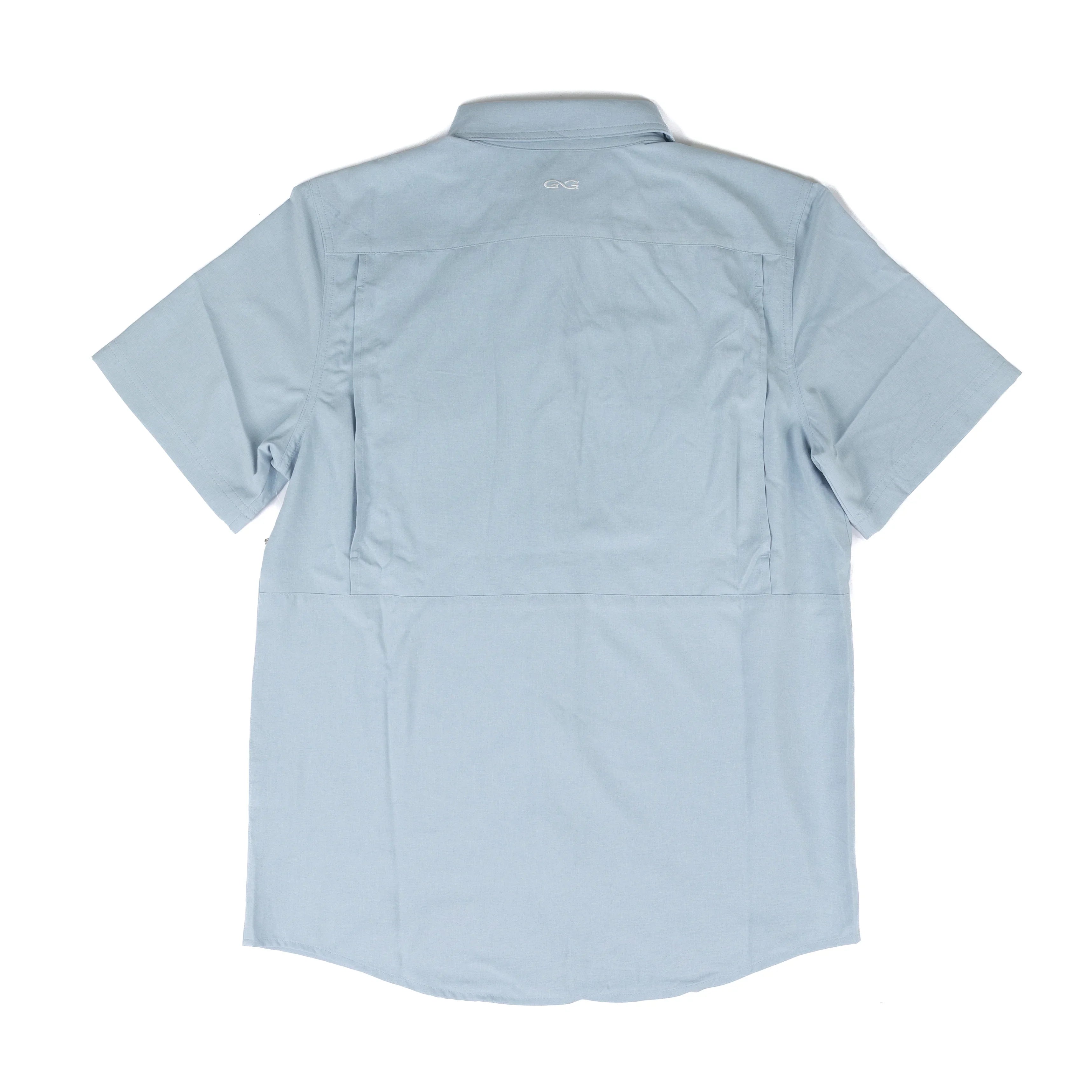 Men's Game Guard Short Sleeve Coastal Blue Stockyard Shirt 1060:HCST