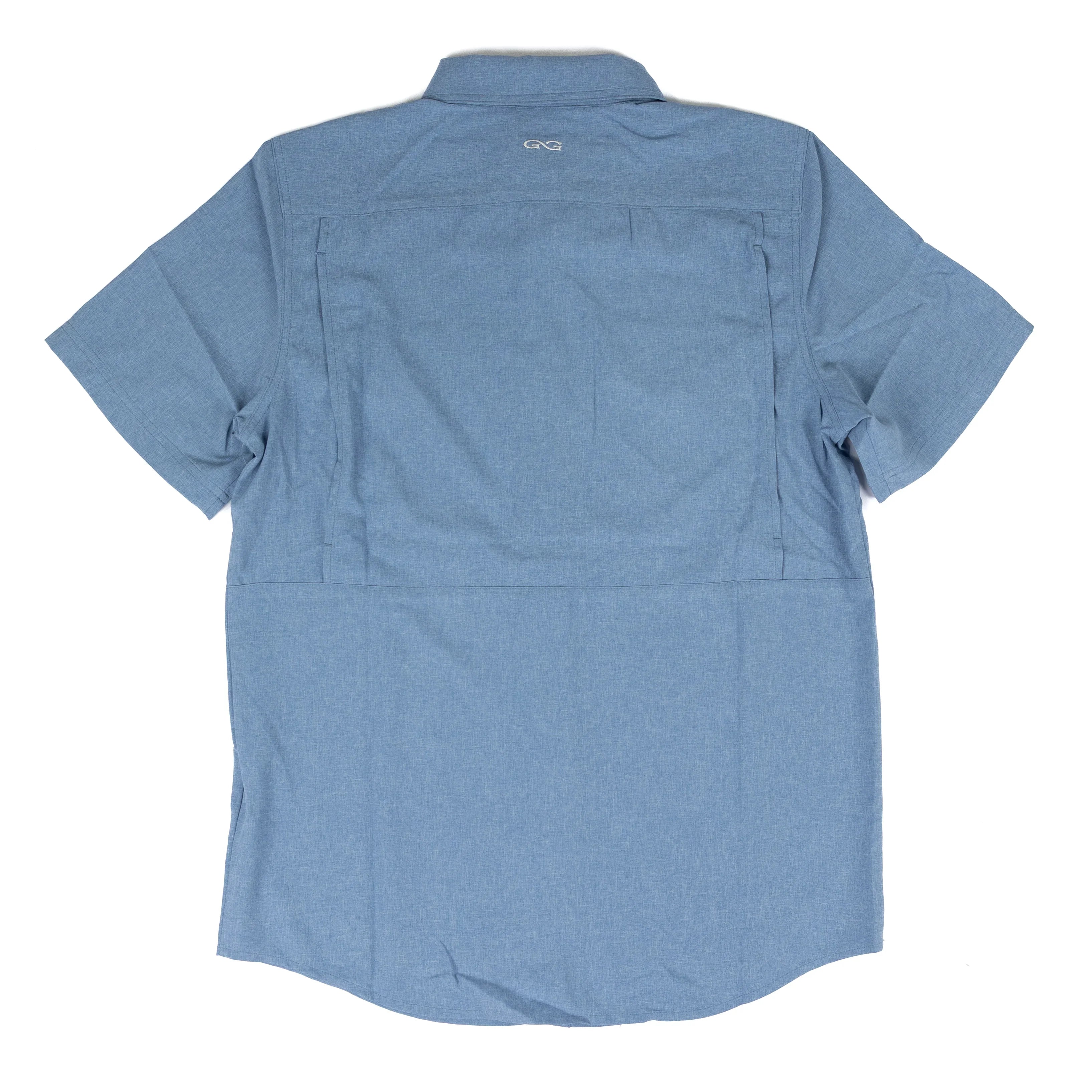 Men's Game Guard Short Sleeve Off-road Blue Stockyard Shirt 1060:HOFB