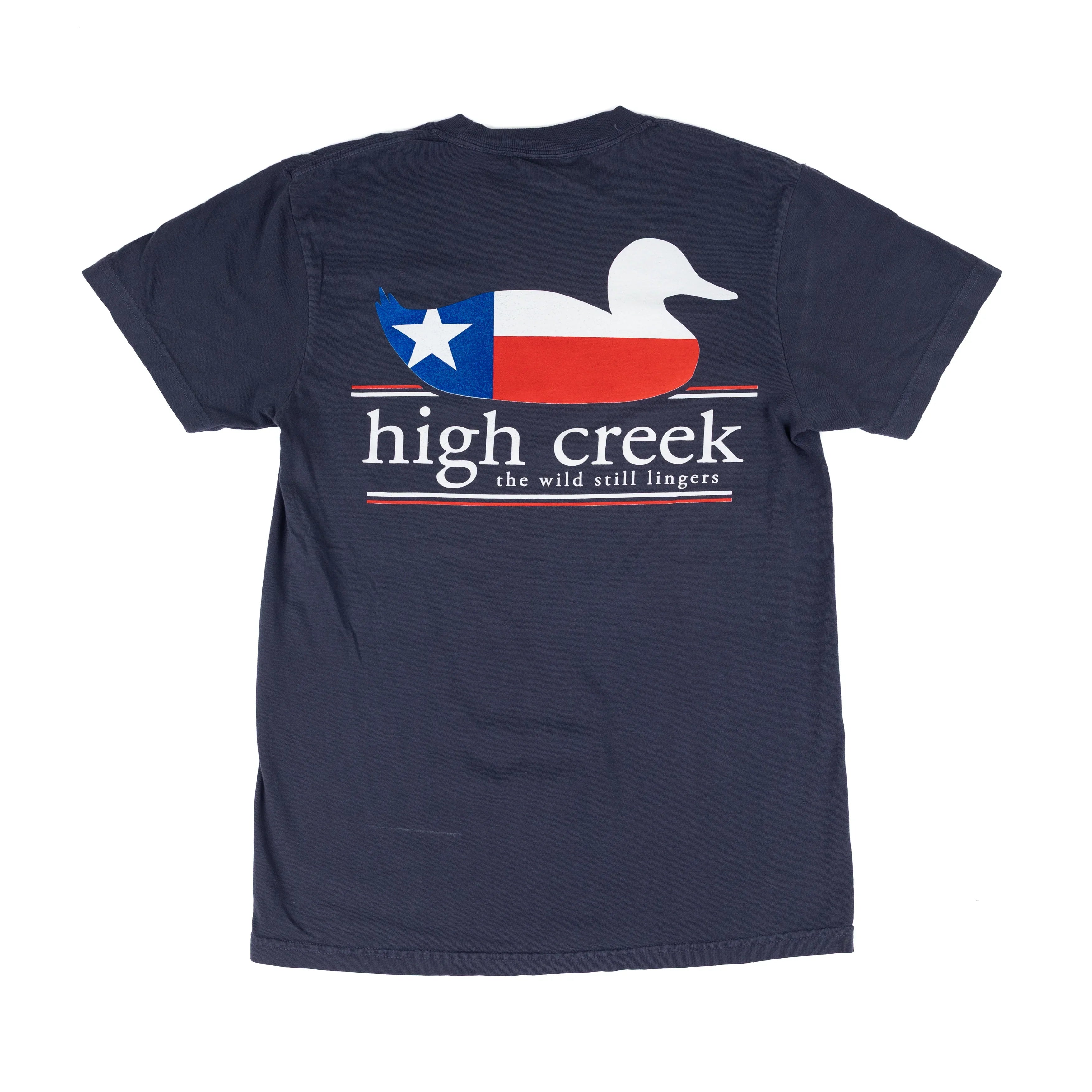 Men's High Creek Short Sleeve Blue Texas Duck T-shirt