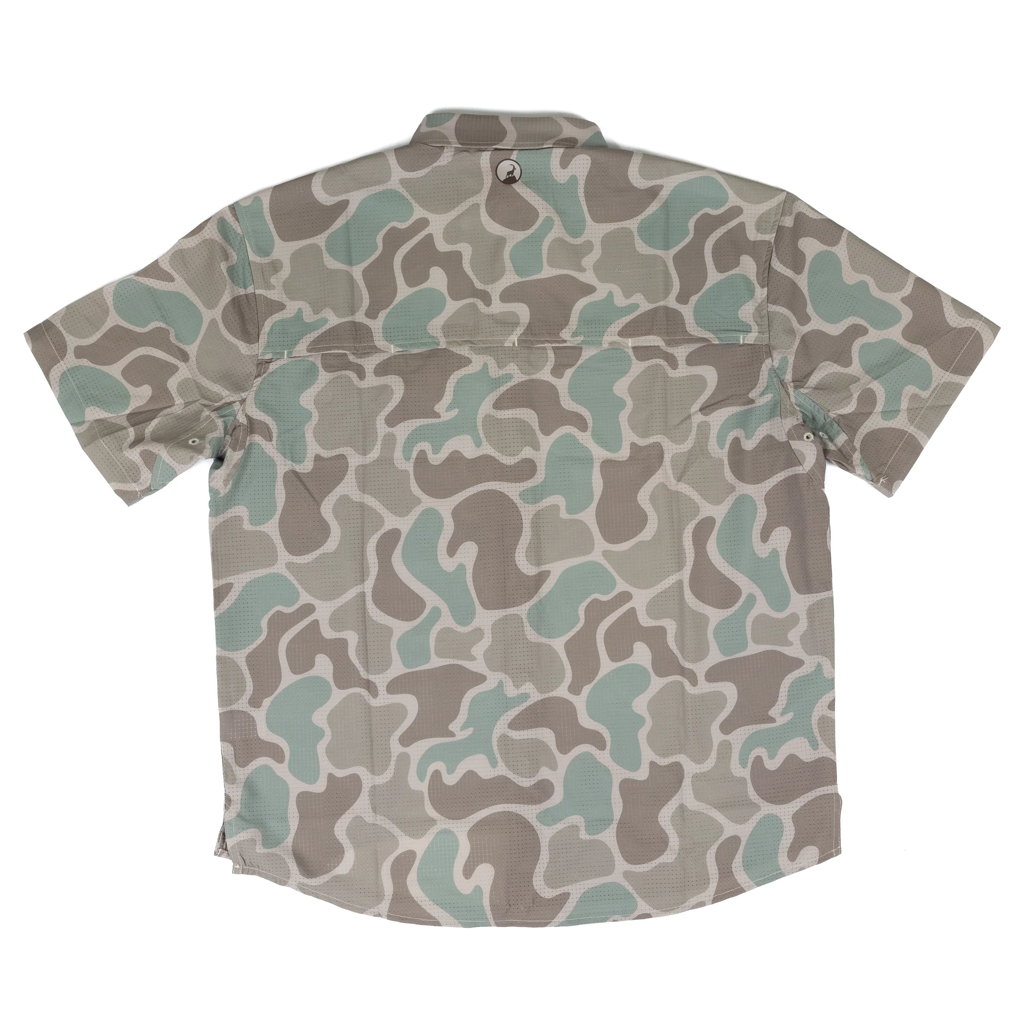 Men's High Creek Short Sleeve The Cole Camo Button Up Shirt