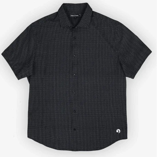 Men's High Creek The Burk Black Short Sleeve Button Up