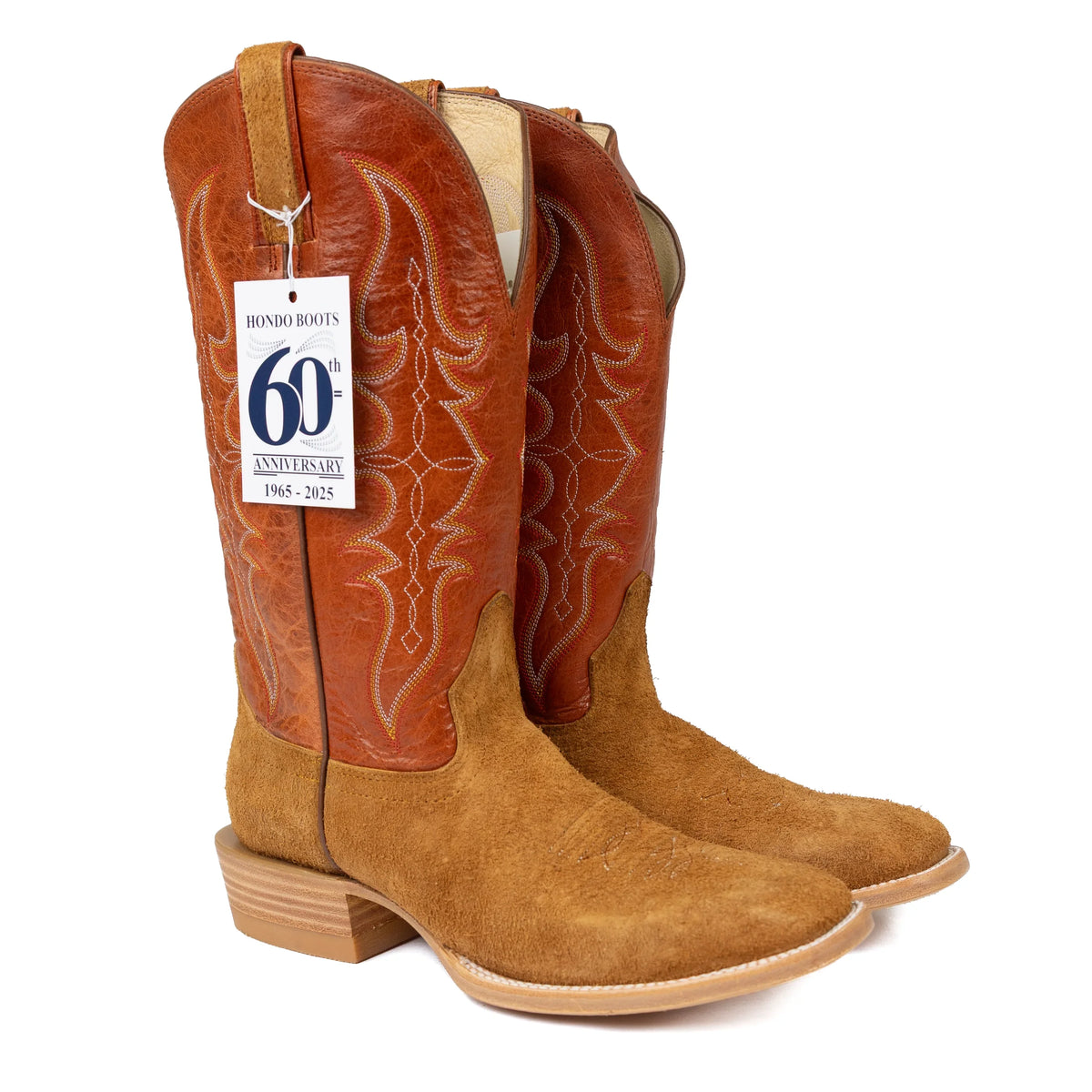 Men's Hondo Roughout Square Toe Western Boots 2645