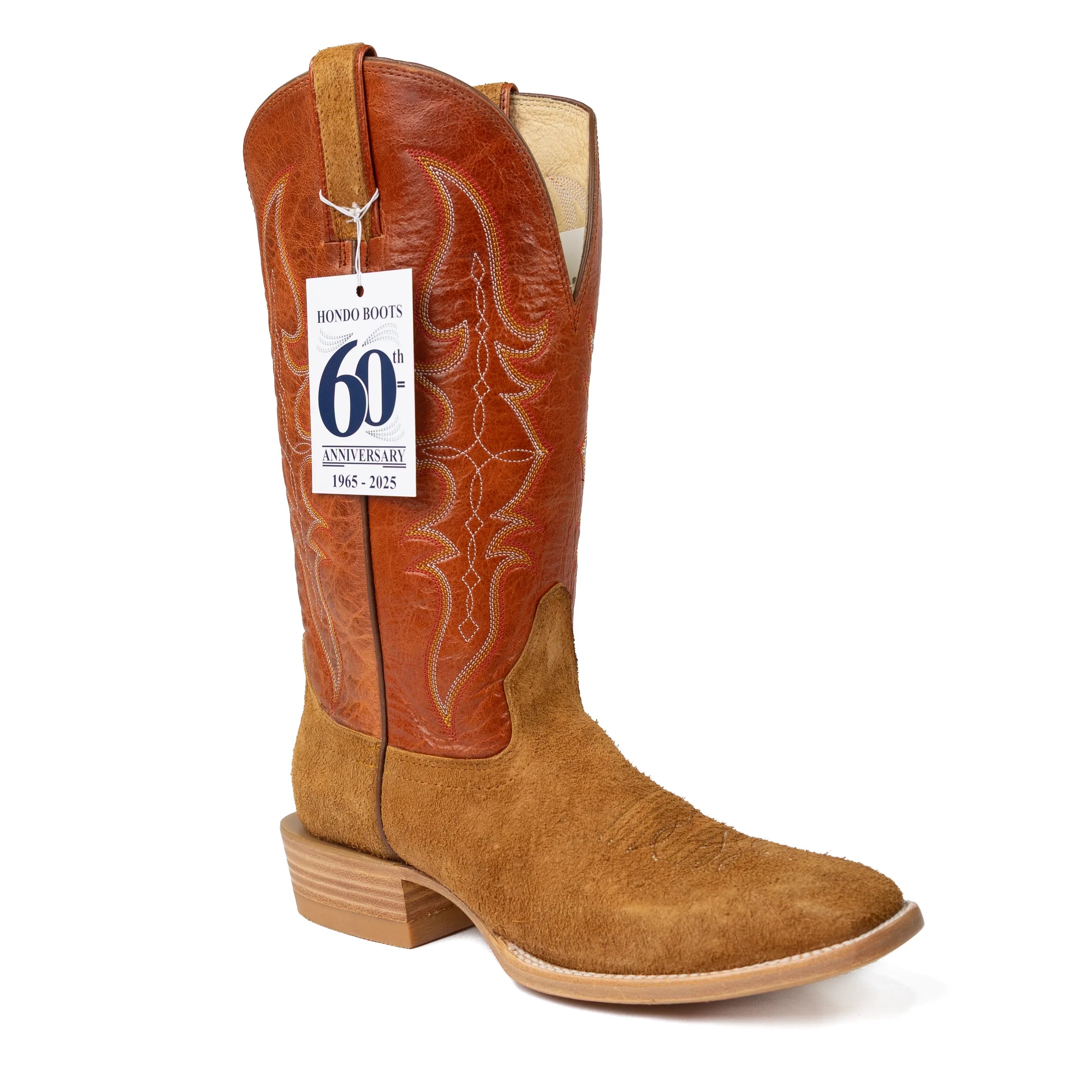 Men's Hondo Roughout Square Toe Western Boots 2645