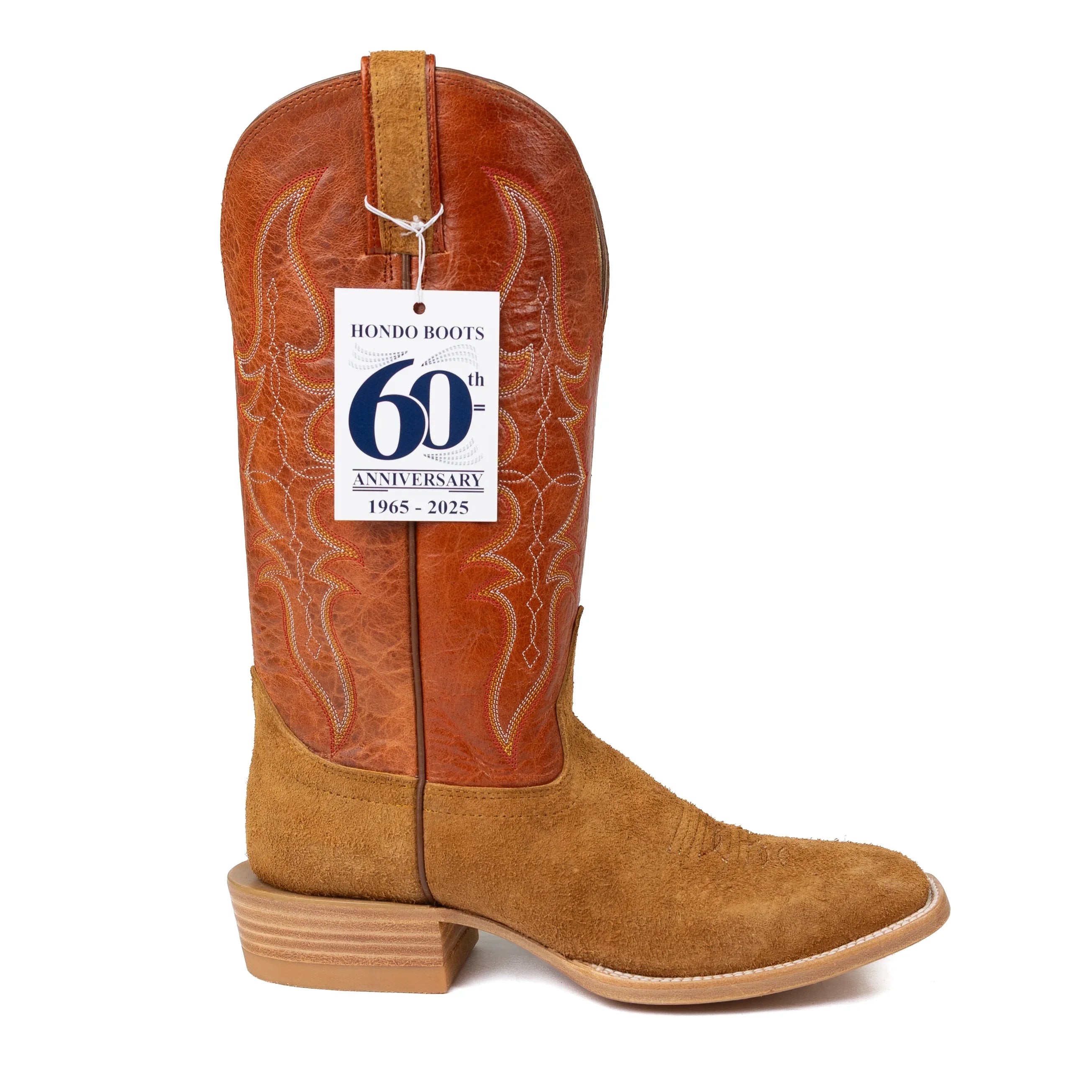 Men's Hondo Roughout Square Toe Western Boots 2645
