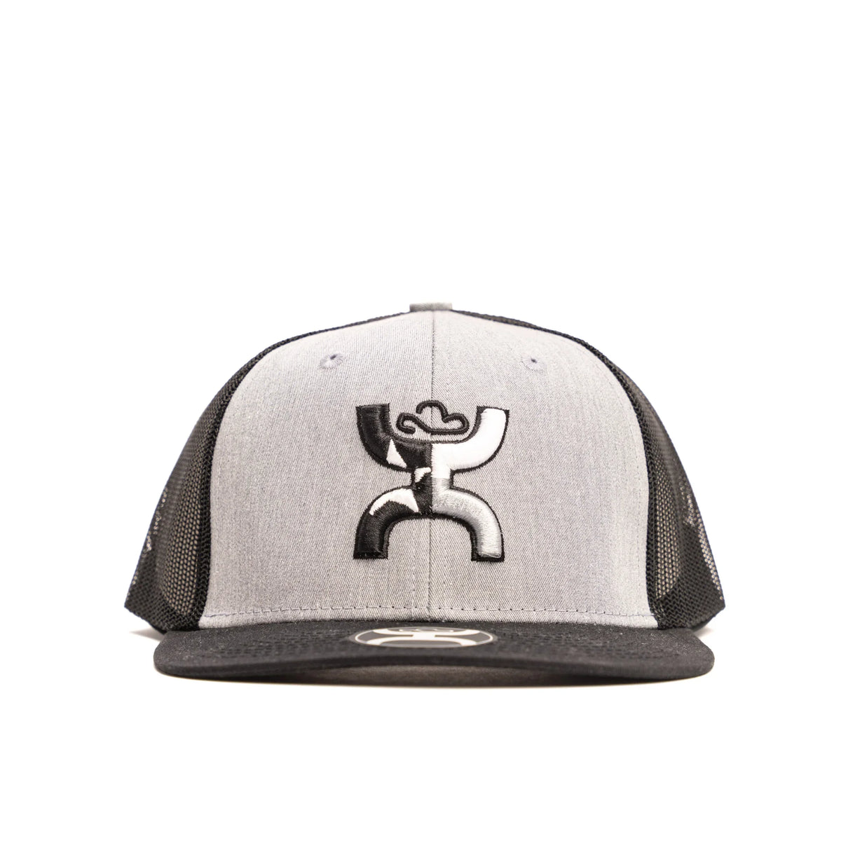 Men's Hooey Black and Grey Snapback 2220T-GYBK - Crazy House Western Wear