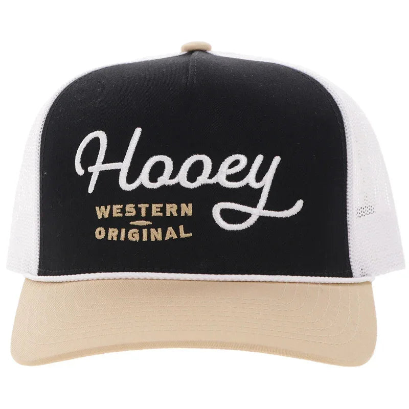 Men's Hooey Black White and Tan "OG" Cap 2660T-BKWH