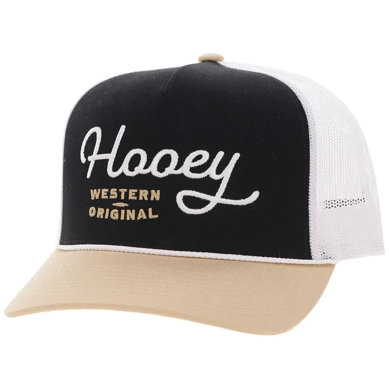Men's Hooey Black White and Tan "OG" Cap 2660T-BKWH