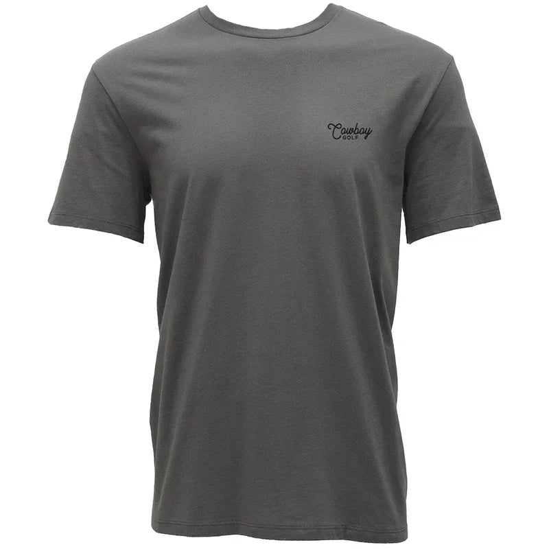 Men's Hooey "Easy Ridin" Grey Cowboy Golf T-shirt HT1798GY - Crazy House Western Wear