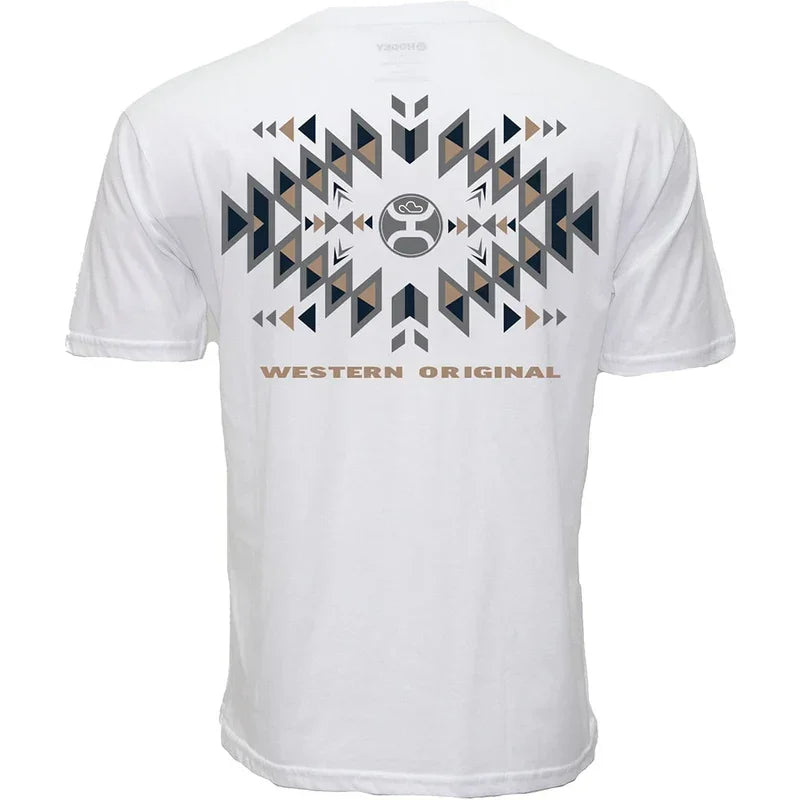 Men's Hooey "Eldorado" White T-shirt HT1887WH - Crazy House Western Wear