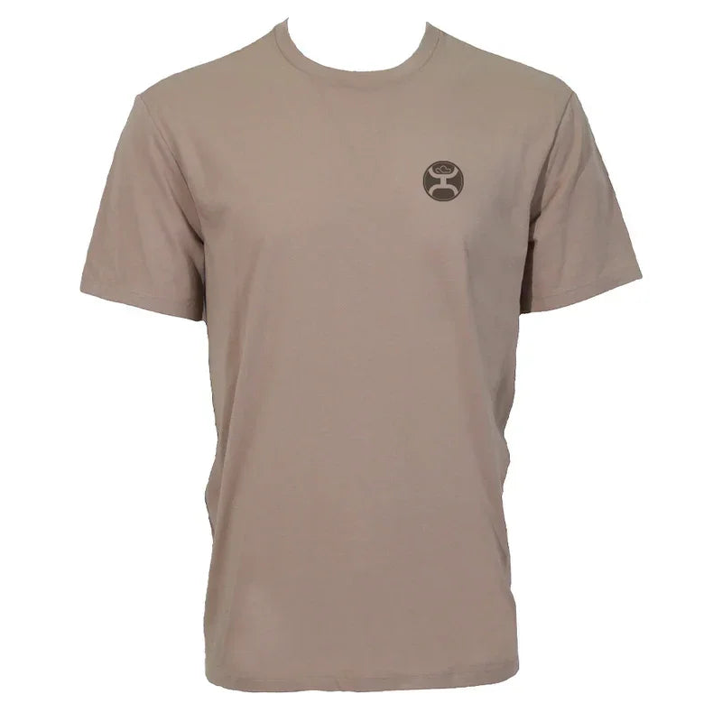 Men's Hooey "Flint" Tan with Camo Hooey Logo T-shirt HT2675TN