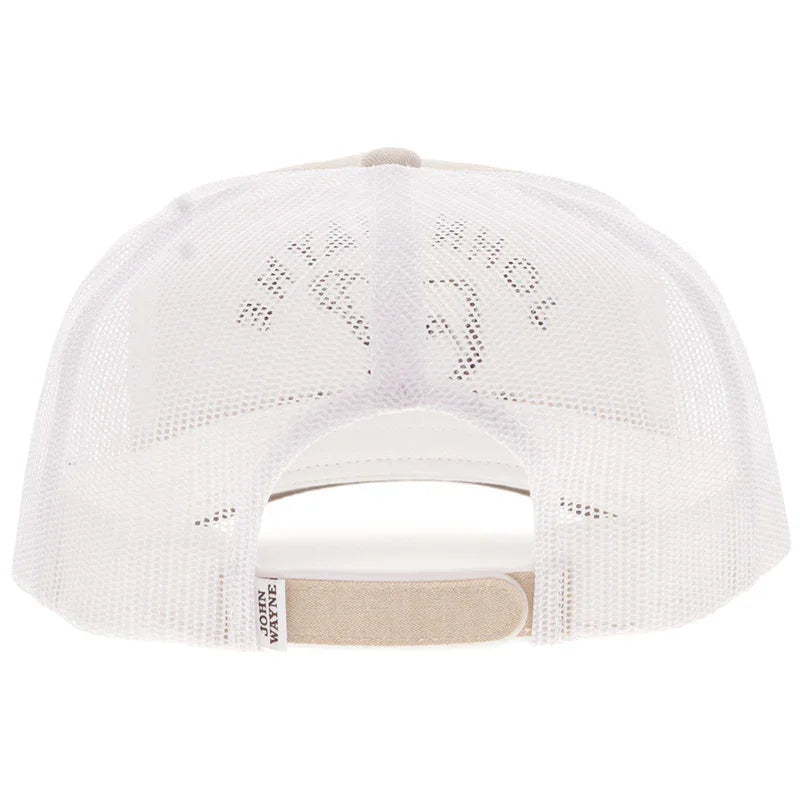 Men's Hooey "John Wayne" Tan and White Hat with Stitching 2566T-TNWH - Crazy House Western Wear