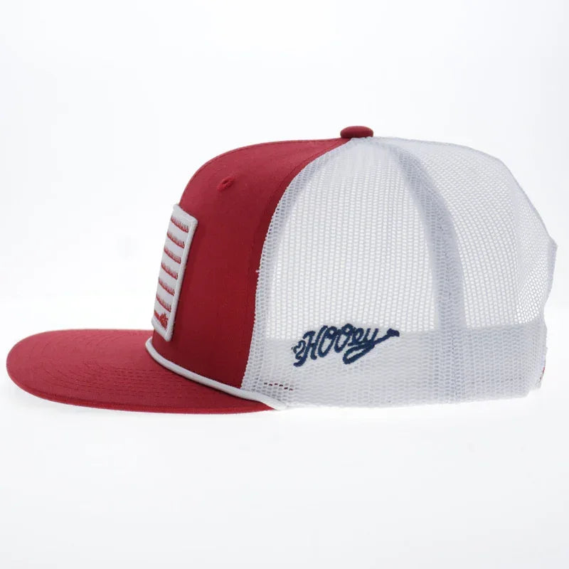 Men's Hooey "Liberty Roper" Red/White with 1776 Flag Patch2655T-RDWH