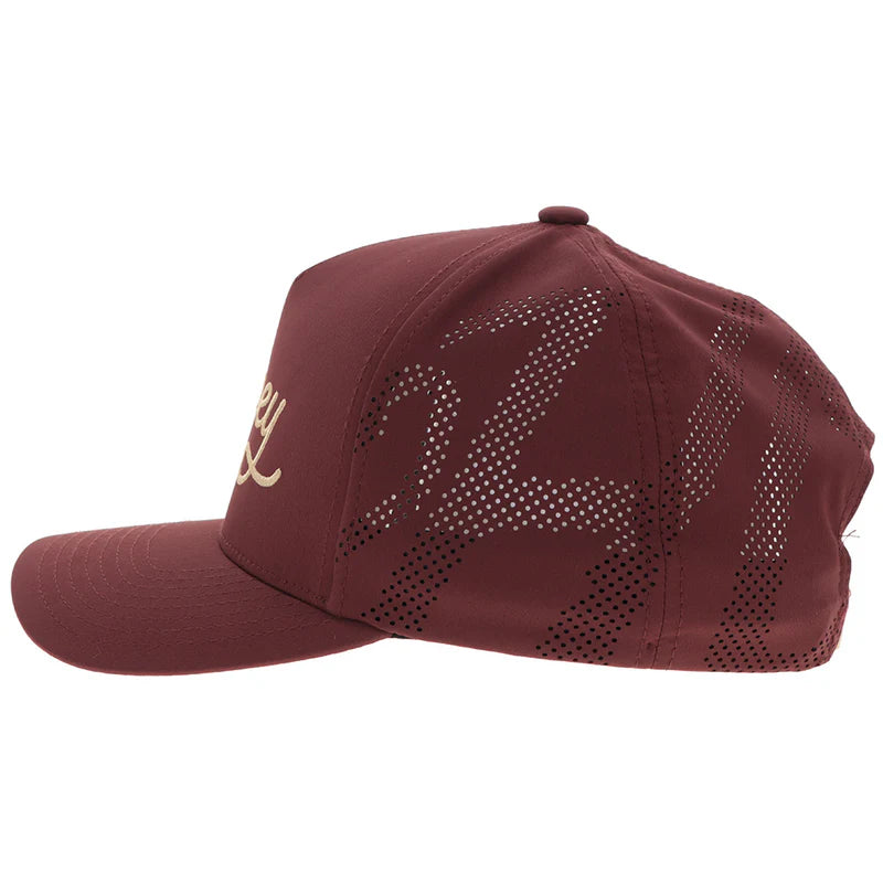 Men's Hooey "OG" Hooey Hat Maroon with Yellow Stitching 2560T-MA - Crazy House Western Wear