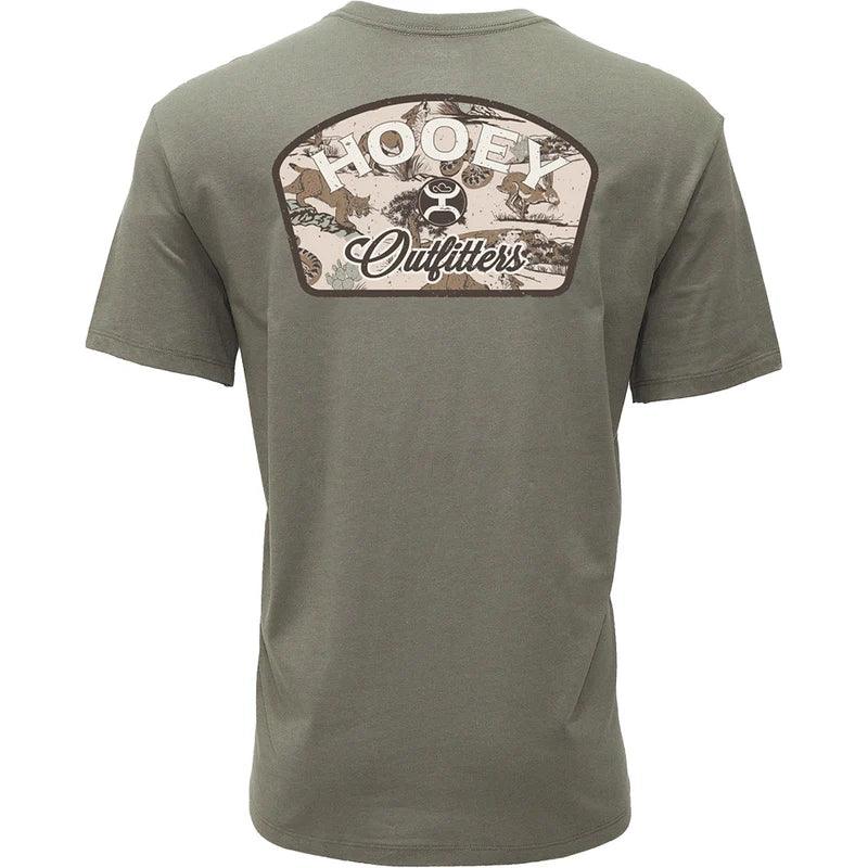 Men's Hooey "Outfitters" Green Hooey Outfitters T-shirt HT2615OL