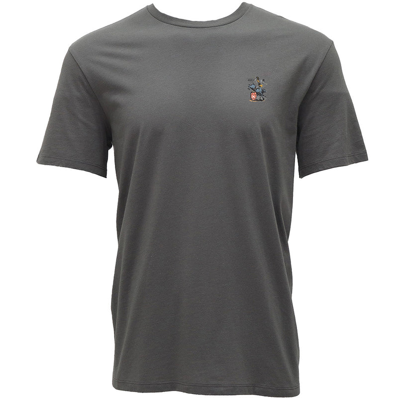 Men's Hooey "Prison Rodeo" Gray T-shirt with Multi Color Rodeo Graphic HT1893DKGY