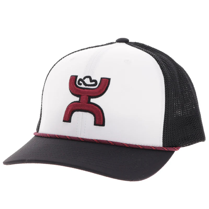 Men's Hooey "Sterling" White and Black with Hooey Logo 2506T-WHBK