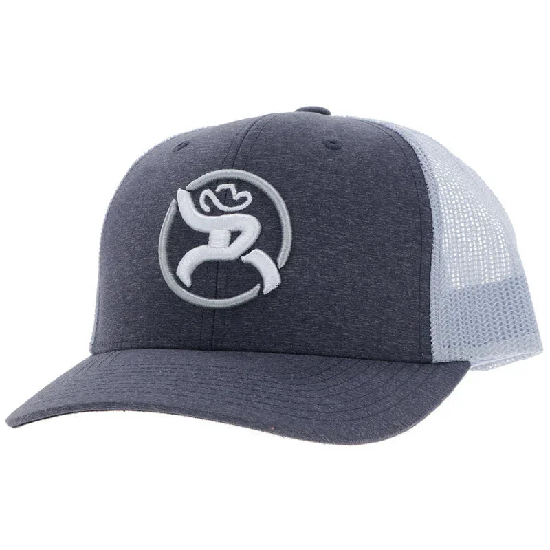 Men's Hooey "Strap" Roughy Hat Charcoal and White 4032T-CHWH - Crazy House Western Wear