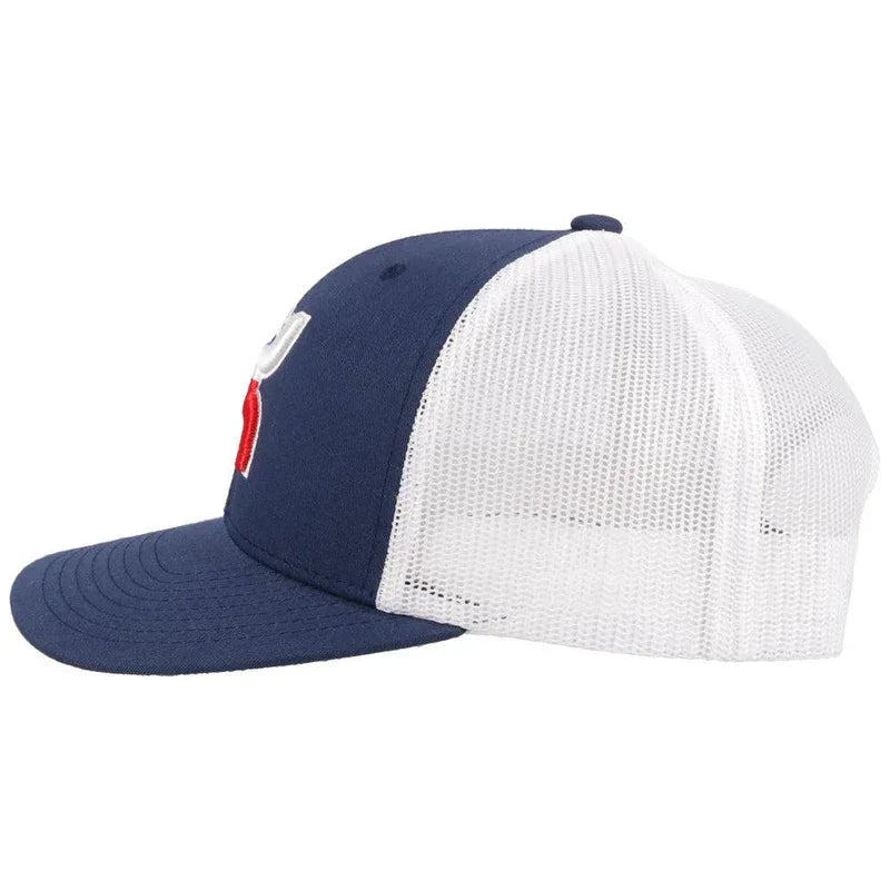 Men's Hooey "Texican" Navy and White Cap 2120T-NVWH - Crazy House Western Wear