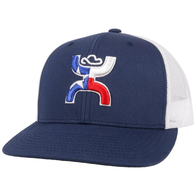 Men's Hooey "Texican" Navy and White Cap 2120T-NVWH - Crazy House Western Wear